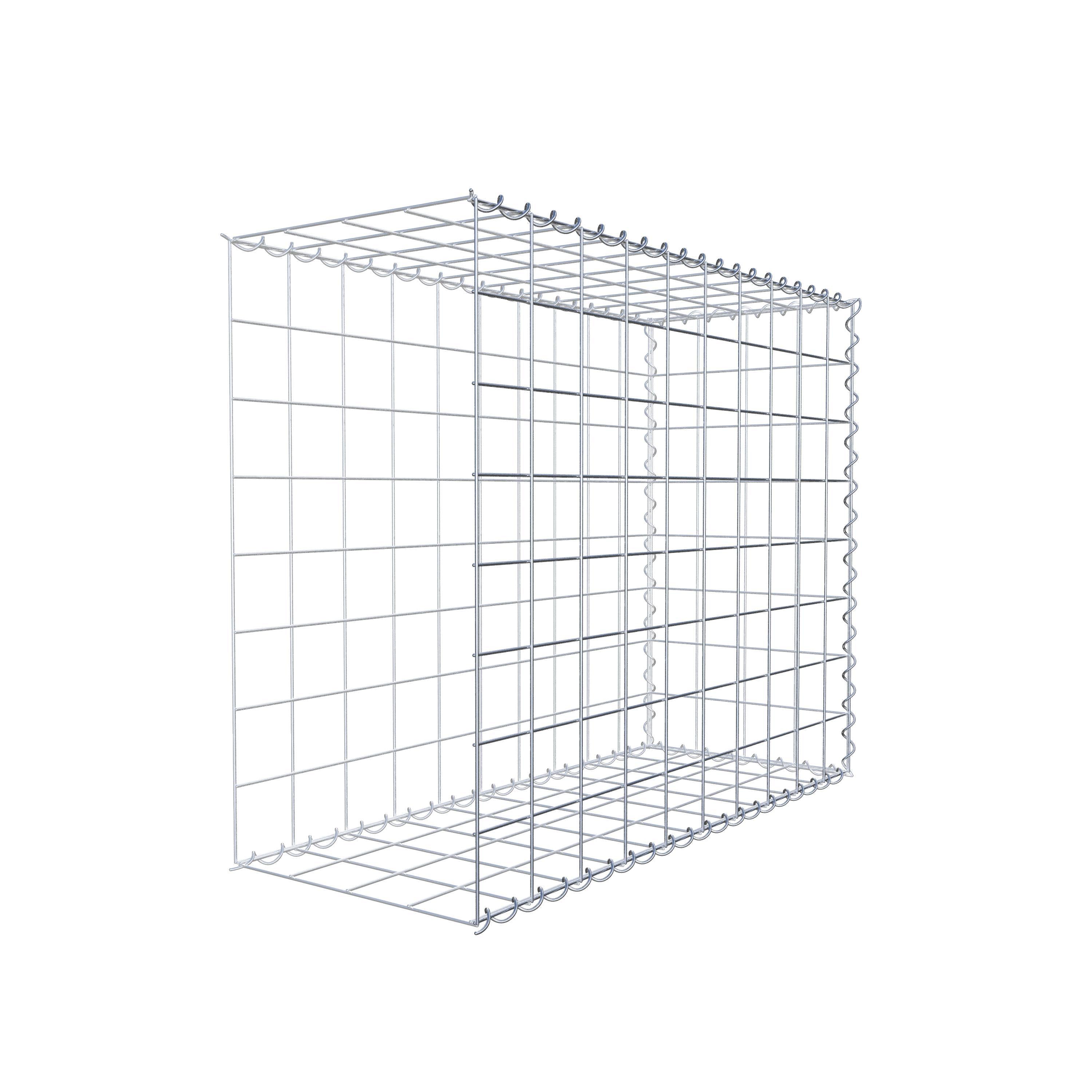 Grown-on gabion type 2 100 cm x 80 cm x 40 cm (L x H x D), mesh size 10 cm x 10 cm, spiral