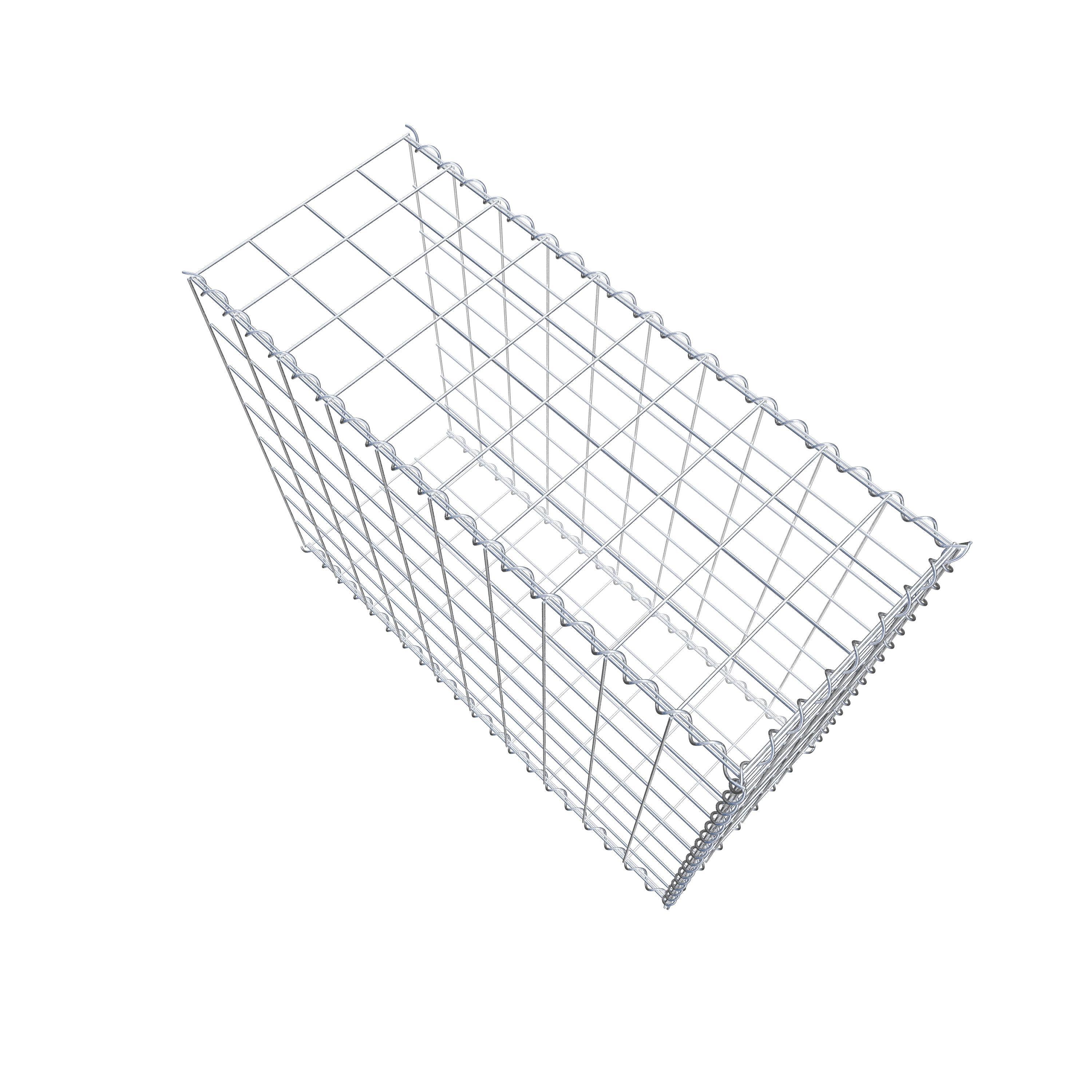 Grown-on gabion type 2 100 cm x 80 cm x 40 cm (L x H x D), mesh size 10 cm x 10 cm, spiral