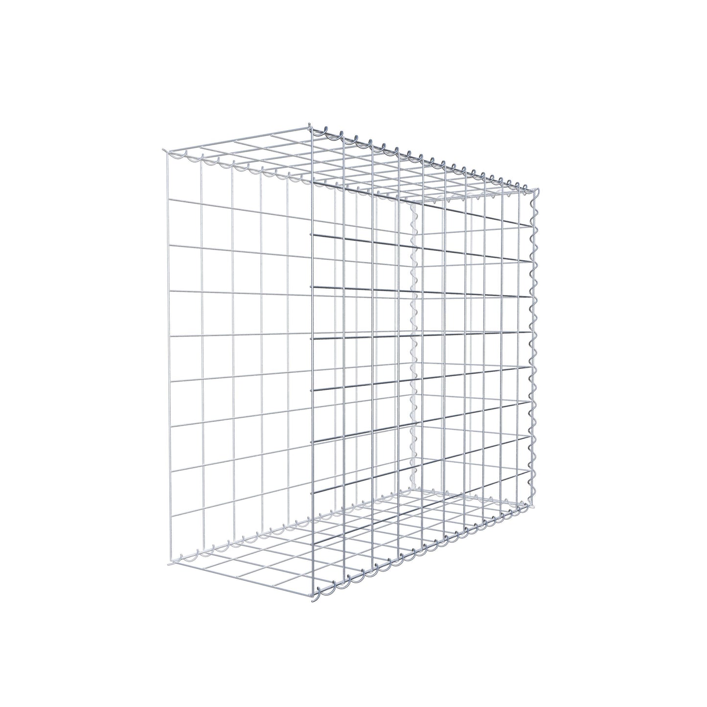 Gabbione aggiuntivo tipo 2 100 cm x 90 cm x 40 cm (L x H x P), maglia 10 cm x 10 cm, spirale