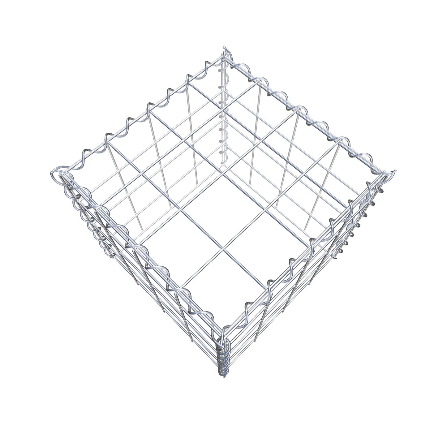 Grown-on gabion type 3 40 cm x 40 cm x 40 cm (L x H x D), mesh size 10 cm x 10 cm, spiral