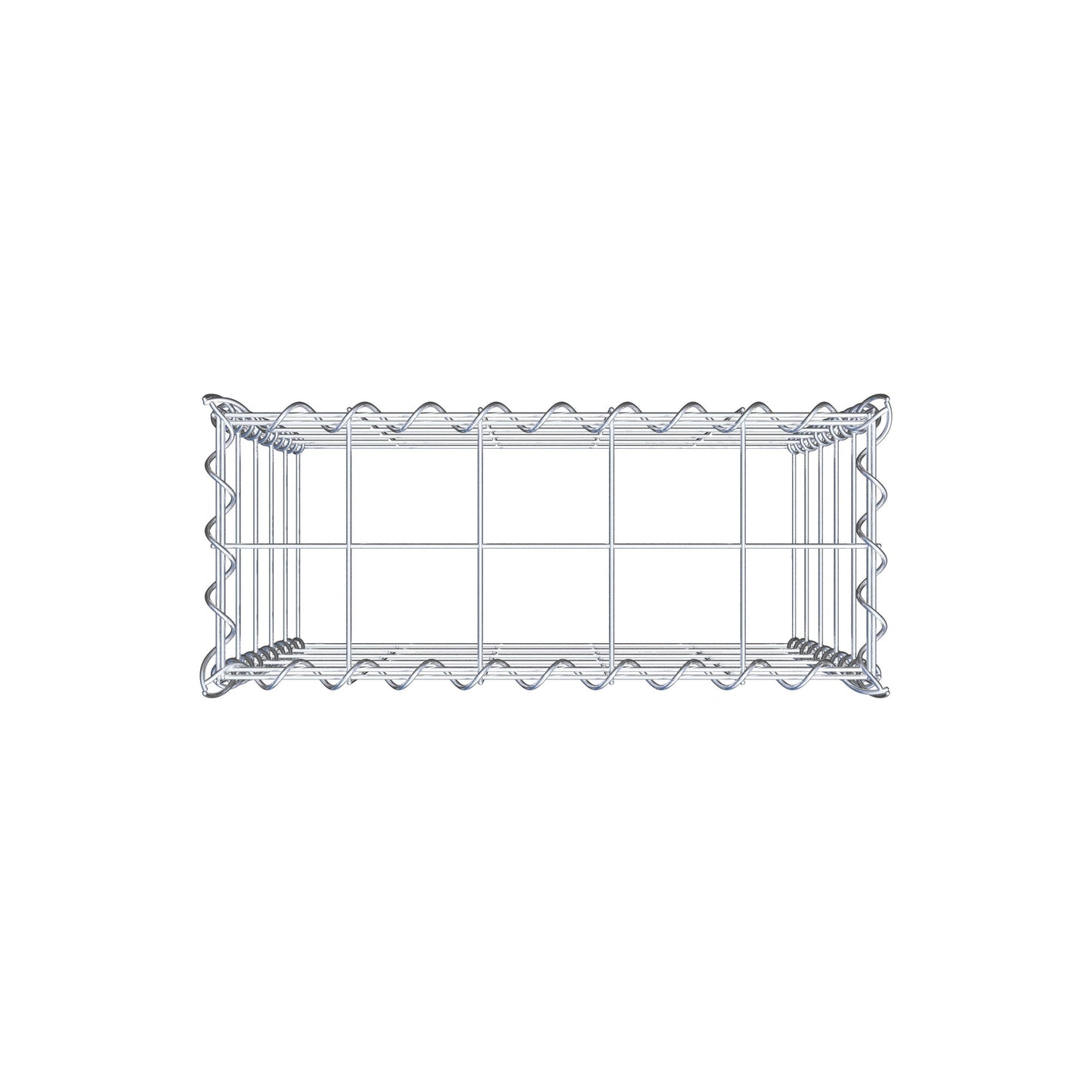 Anbaugabione Typ 3 50 cm x 50 cm x 20 cm (L x H x T), Maschenweite 10 cm x 10 cm, Spirale