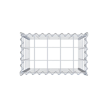 Opvokset gabion type 3 50 cm x 50 cm x 30 cm (L x H x D), maskestørrelse 10 cm x 10 cm, spiral