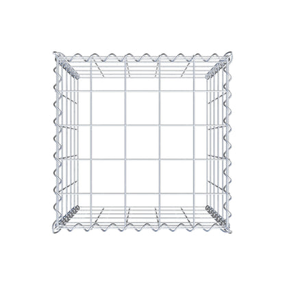 Gabion rapporté type 3 50 cm x 50 cm x 50 cm (L x H x P), mailles 10 cm x 10 cm, spirale