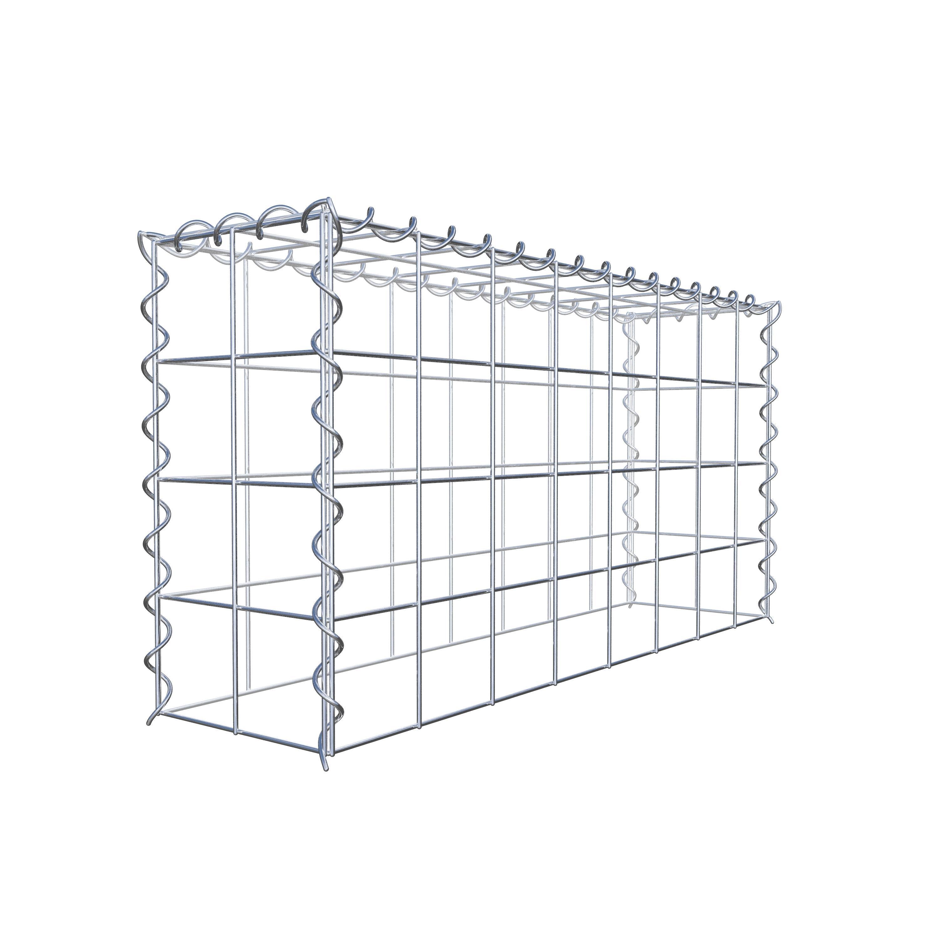 Grown-on gabion type 3 80 cm x 40 cm x 20 cm (L x H x D), mesh size 10 cm x 10 cm, spiral