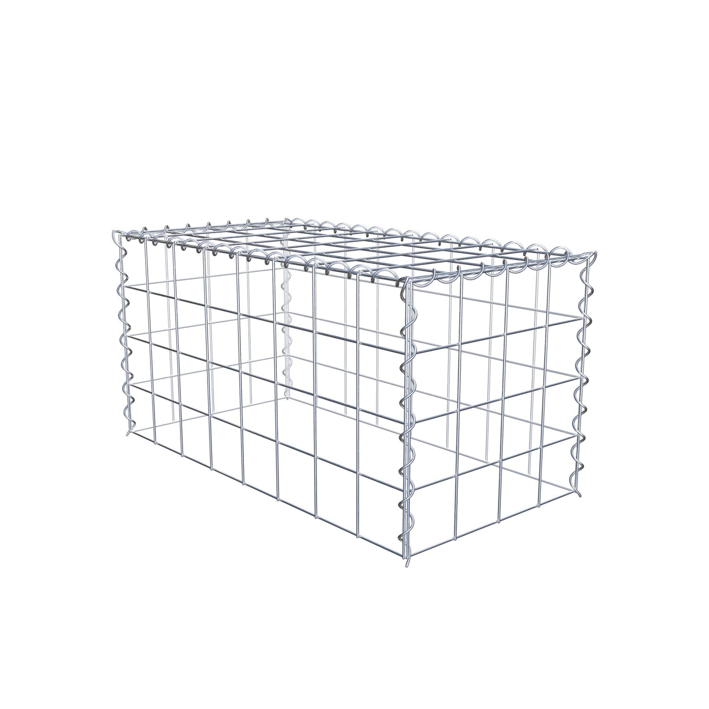 Extra gabion typ 3 80 cm x 40 cm x 40 cm (L x H x D), maskstorlek 10 cm x 10 cm, spiral