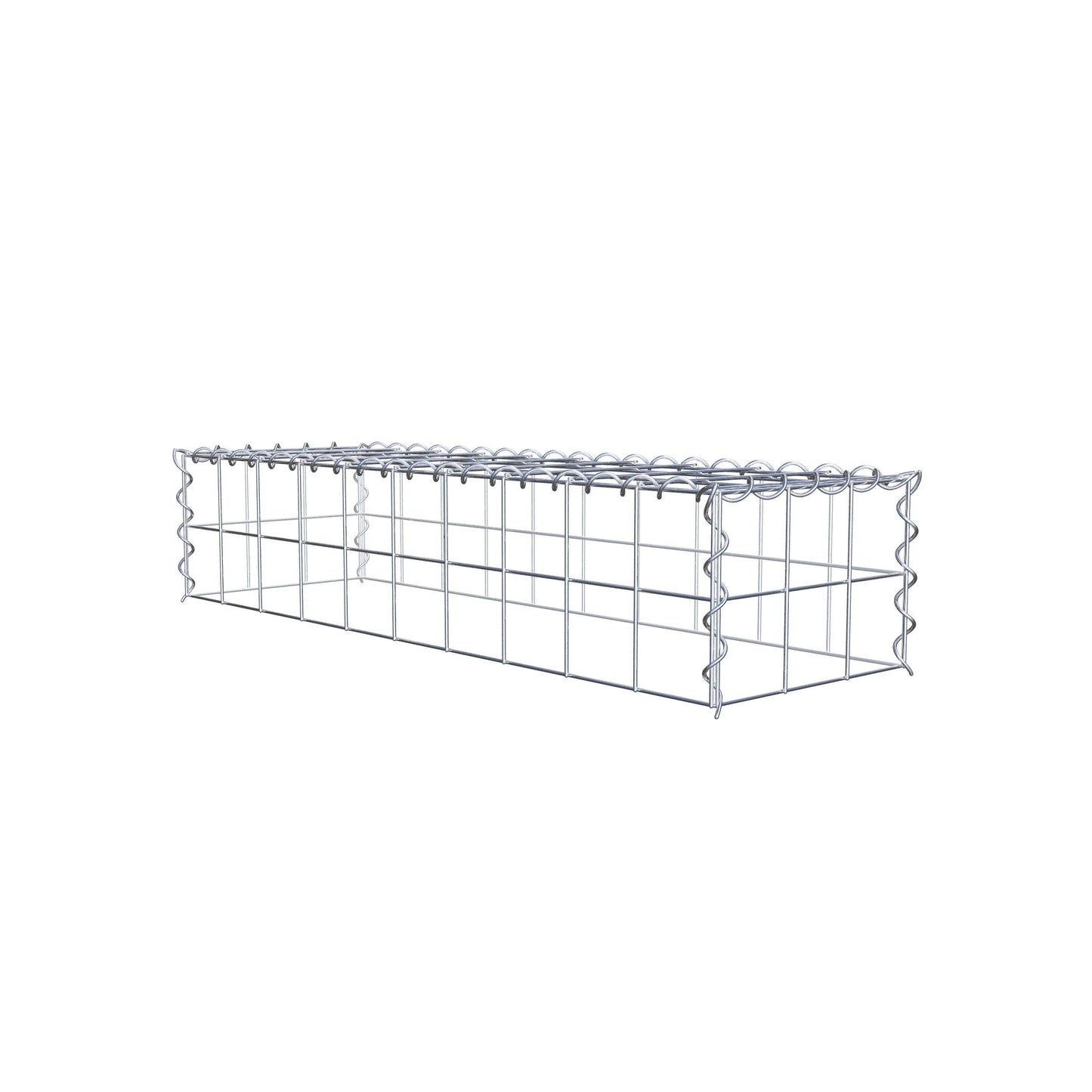 Grown-on gabion type 3 100 cm x 20 cm x 30 cm (L x H x D), mesh size 10 cm x 10 cm, spiral