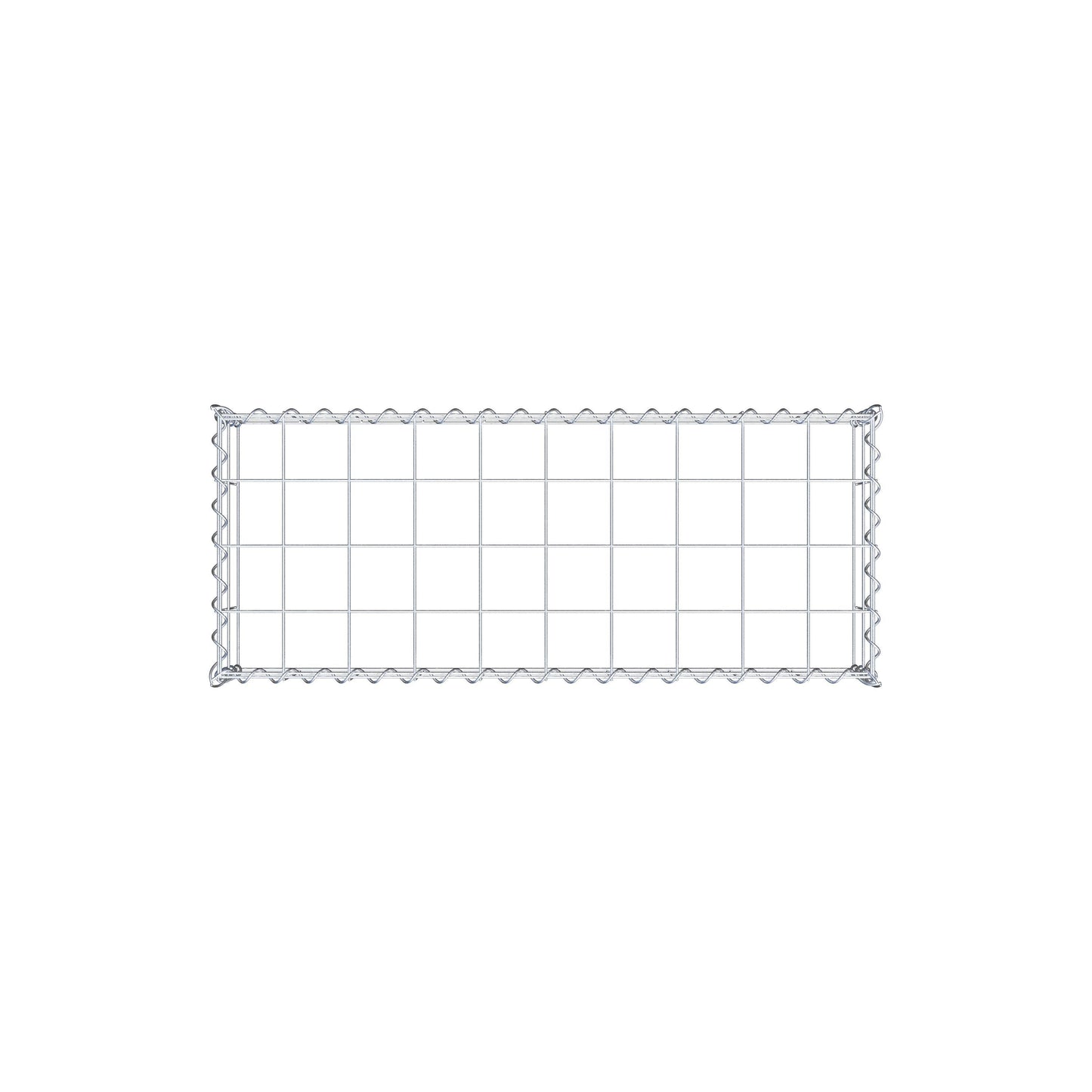 Grown-on gabion type 3 100 cm x 20 cm x 40 cm (L x H x D), mesh size 10 cm x 10 cm, spiral