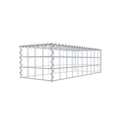 Extra gabion typ 3 100 cm x 30 cm x 40 cm (L x H x D), maskstorlek 10 cm x 10 cm, spiral