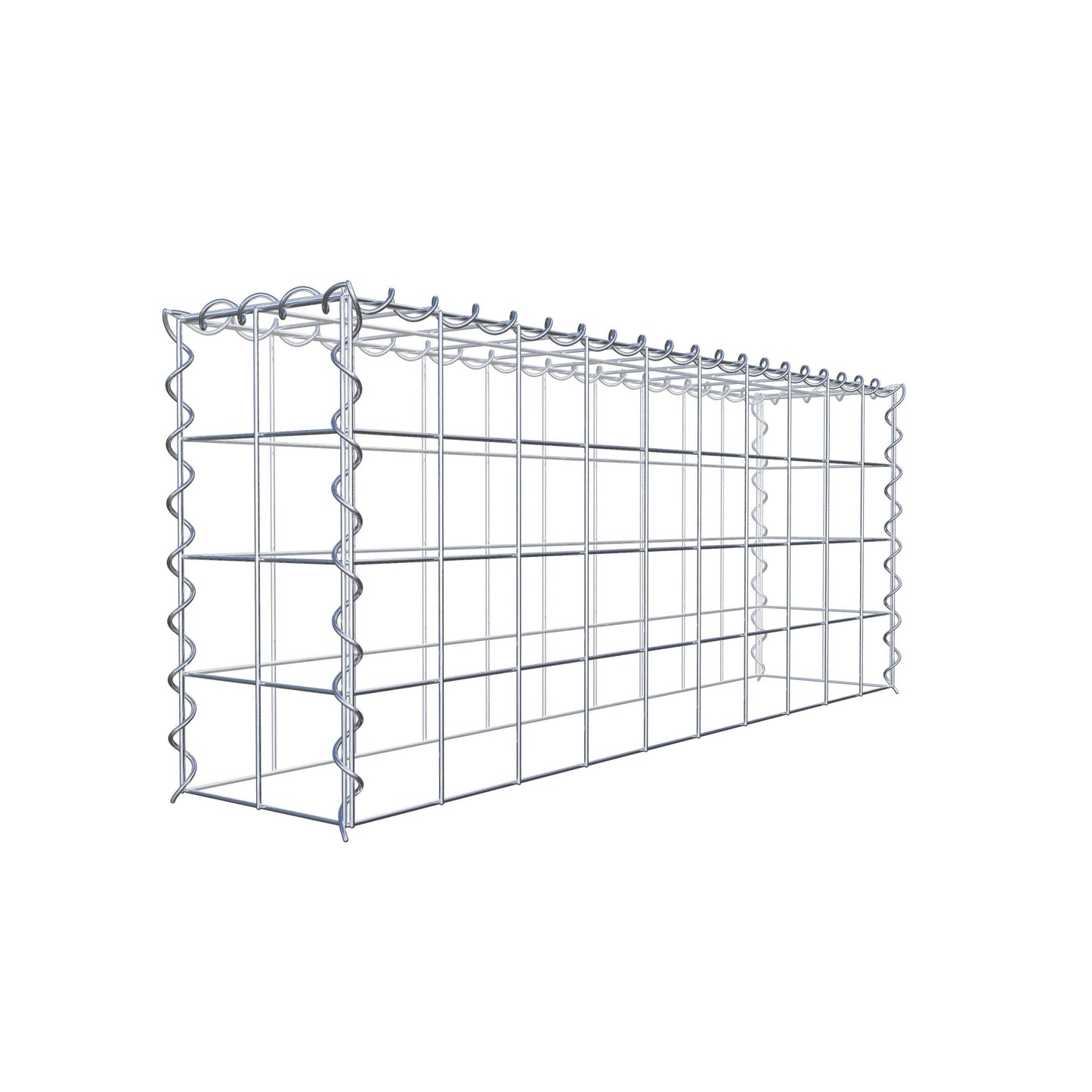 Grown-on gabion type 3 100 cm x 40 cm x 20 cm (L x H x D), mesh size 10 cm x 10 cm, spiral