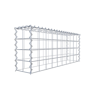 Grown-on gabion type 3 100 cm x 40 cm x 20 cm (L x H x D), mesh size 10 cm x 10 cm, spiral