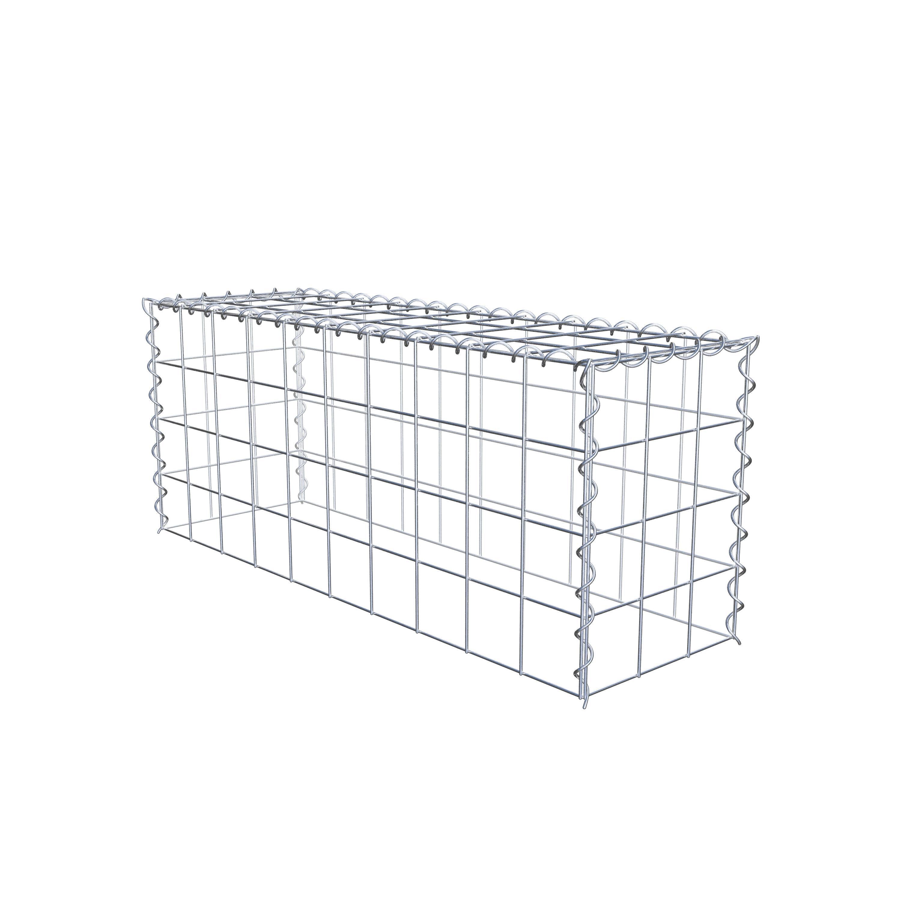 Grown-on gabion type 3 100 cm x 40 cm x 30 cm (L x H x D), mesh size 10 cm x 10 cm, spiral