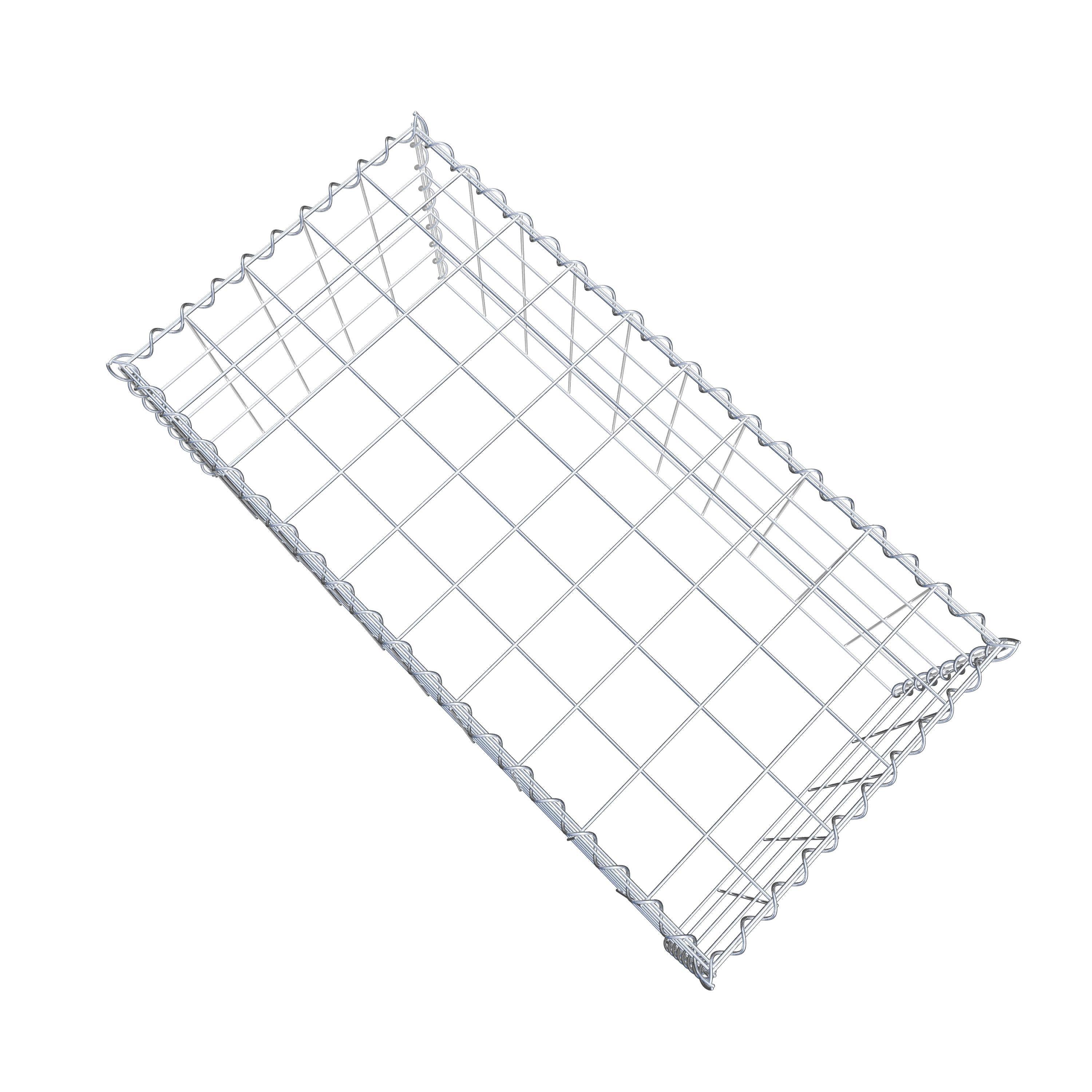 Grown-on gabion type 3 100 cm x 40 cm x 50 cm (L x H x D), mesh size 10 cm x 10 cm, spiral