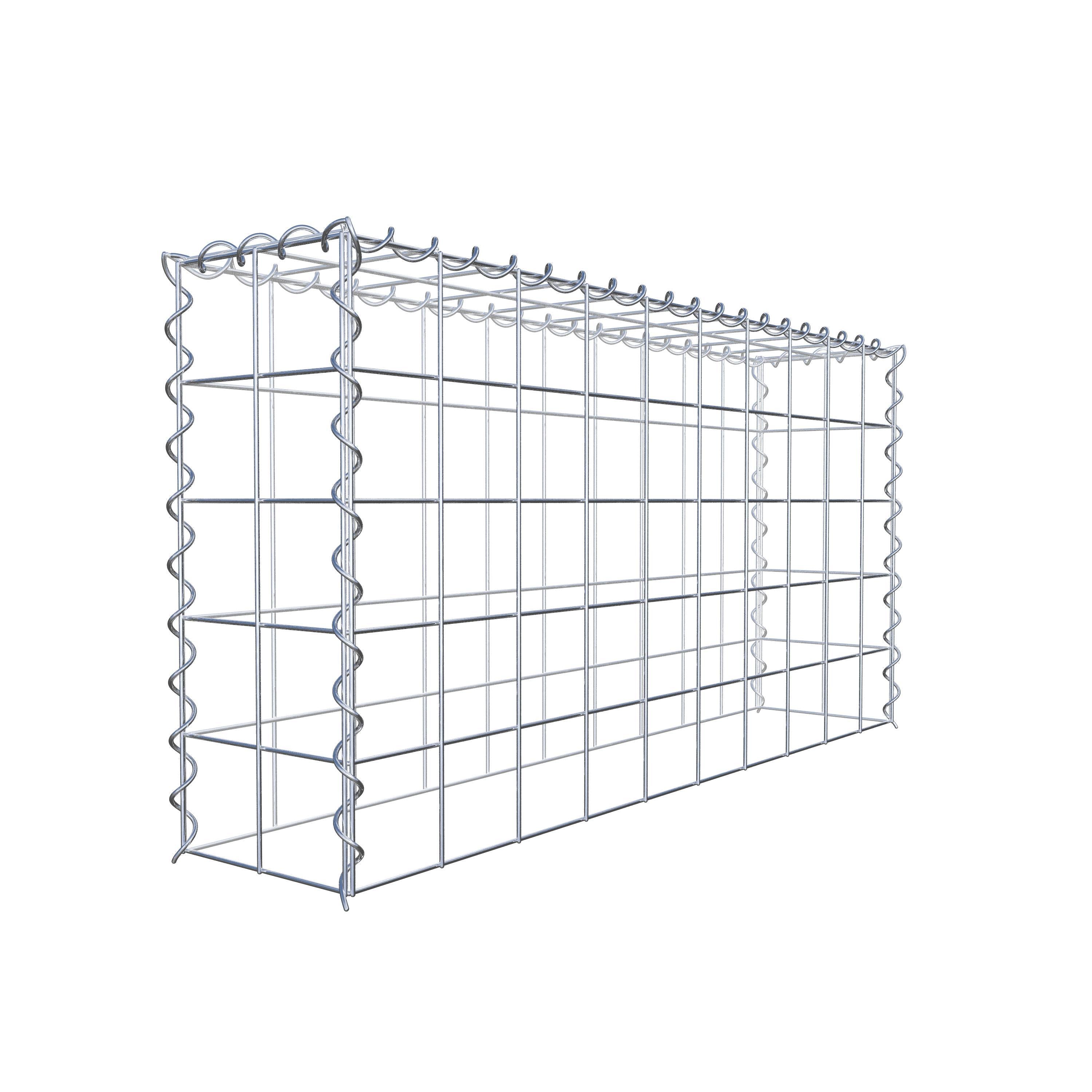 Grown-on gabion type 3 100 cm x 50 cm x 20 cm (L x H x D), mesh size 10 cm x 10 cm, spiral