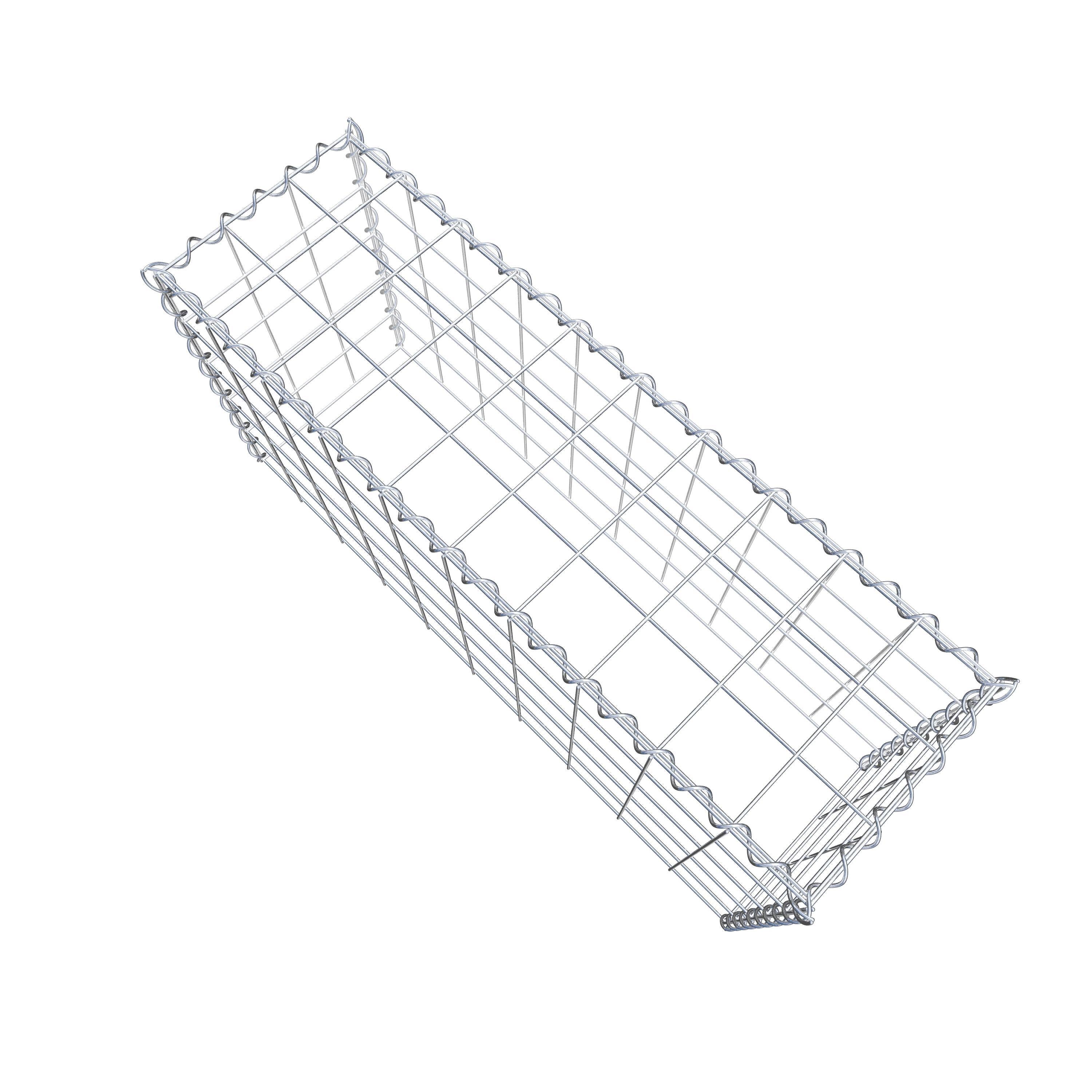 Grown-on gabion type 3 100 cm x 50 cm x 30 cm (L x H x D), mesh size 10 cm x 10 cm, spiral