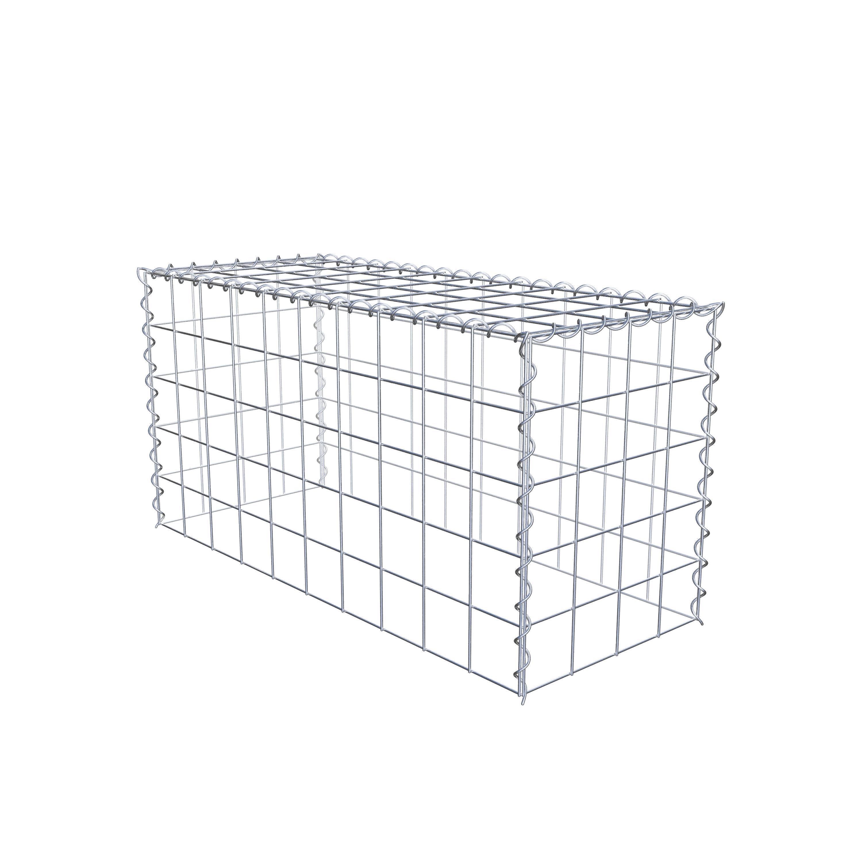 Grown-on gabion type 3 100 cm x 50 cm x 40 cm (L x H x D), mesh size 10 cm x 10 cm, spiral