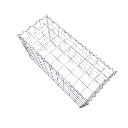 Gabion rapporté type 3 100 cm x 60 cm x 40 cm (L x H x P), mailles 10 cm x 10 cm, spirale