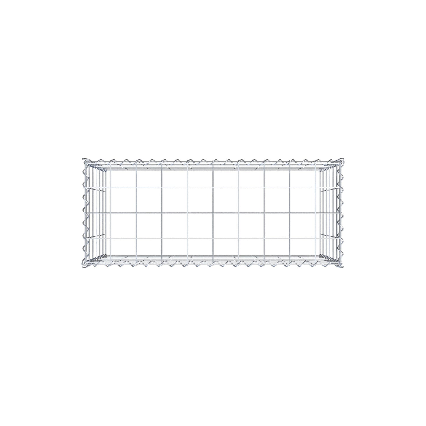 Gabion rapporté type 3 100 cm x 60 cm x 40 cm (L x H x P), mailles 10 cm x 10 cm, spirale