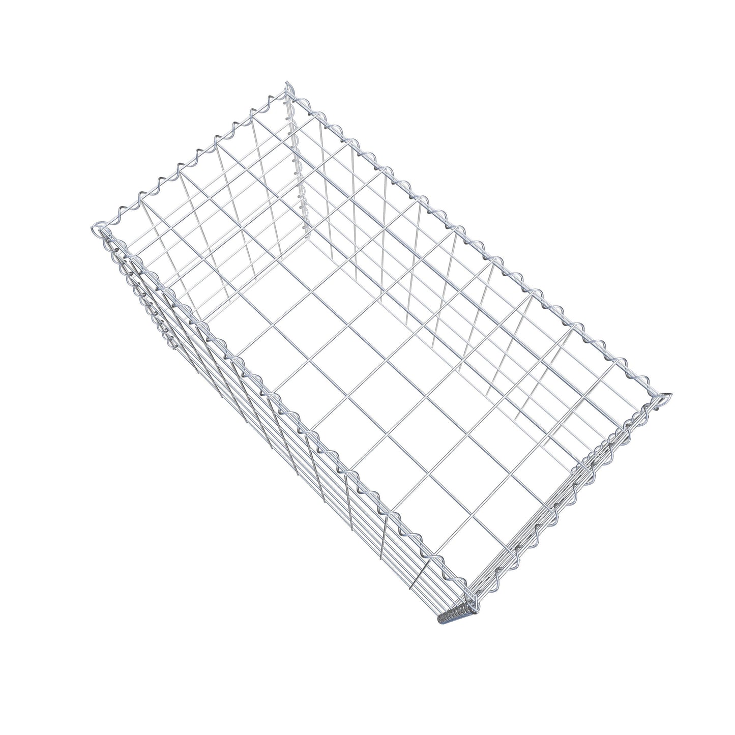 Extra gabion typ 3 100 cm x 60 cm x 50 cm (L x H x D), maskstorlek 10 cm x 10 cm, spiral
