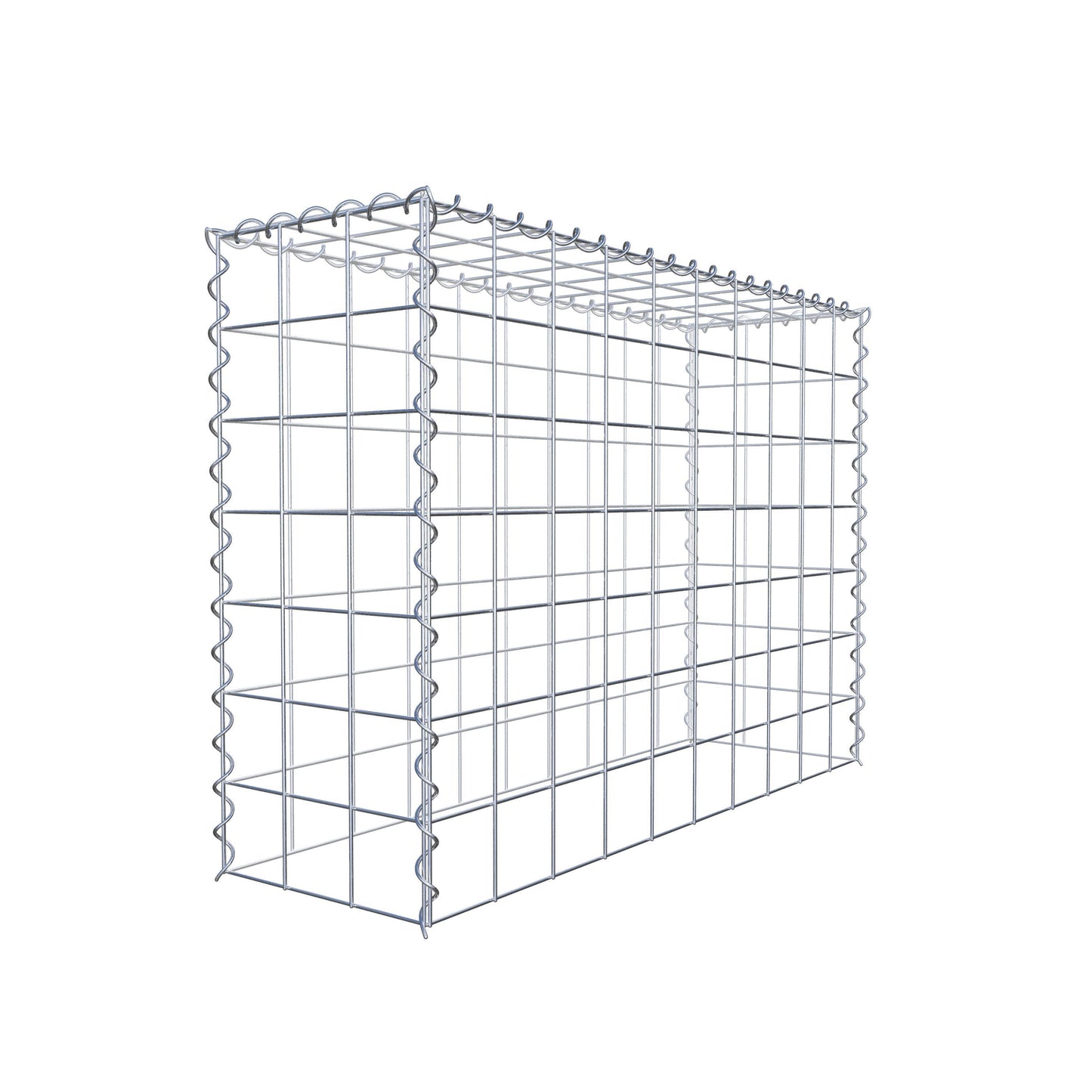 Gabion rapporté type 3 100 cm x 70 cm x 30 cm (L x H x P), mailles 10 cm x 10 cm, spirale