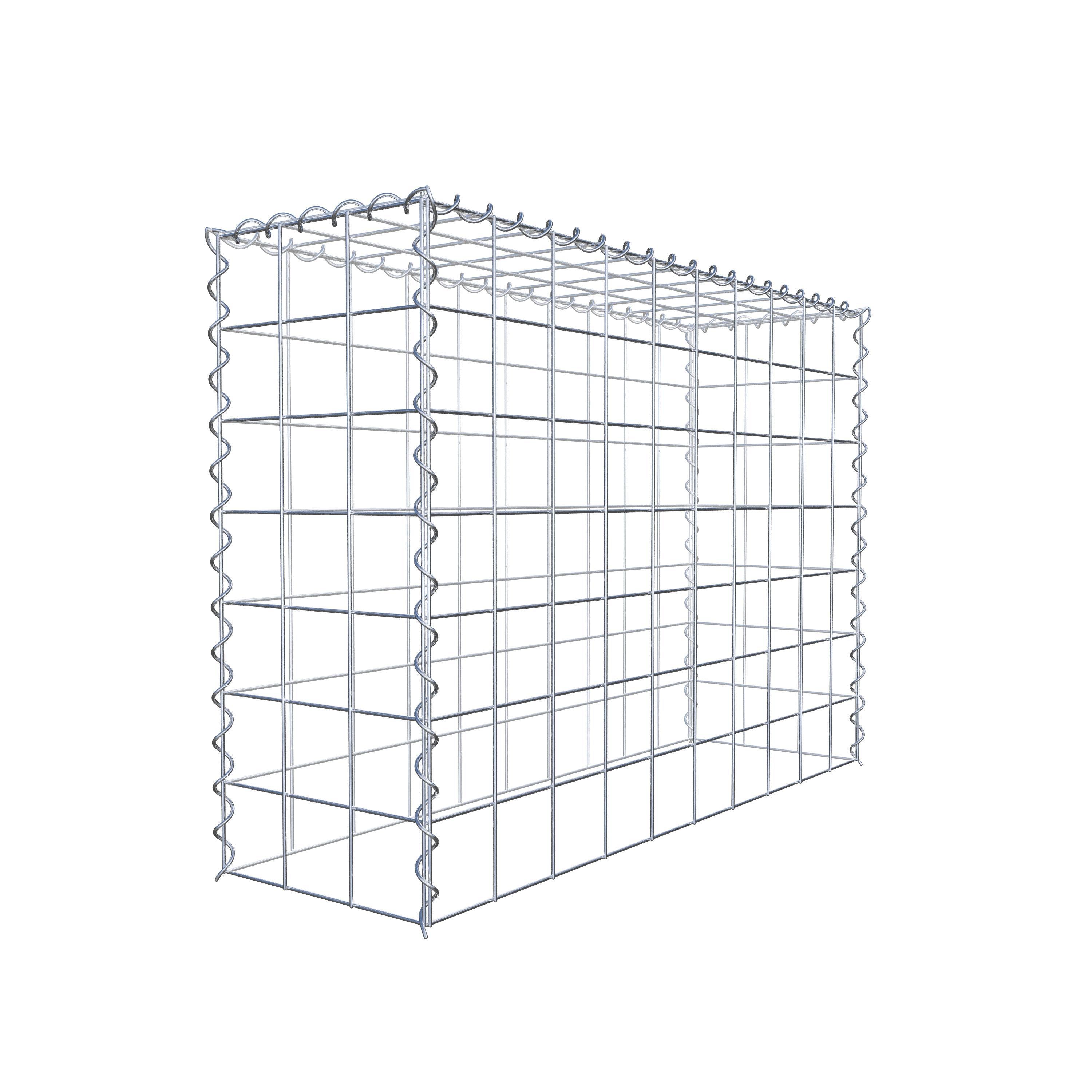 Grown-on gabion type 3 100 cm x 70 cm x 30 cm (L x H x D), mesh size 10 cm x 10 cm, spiral