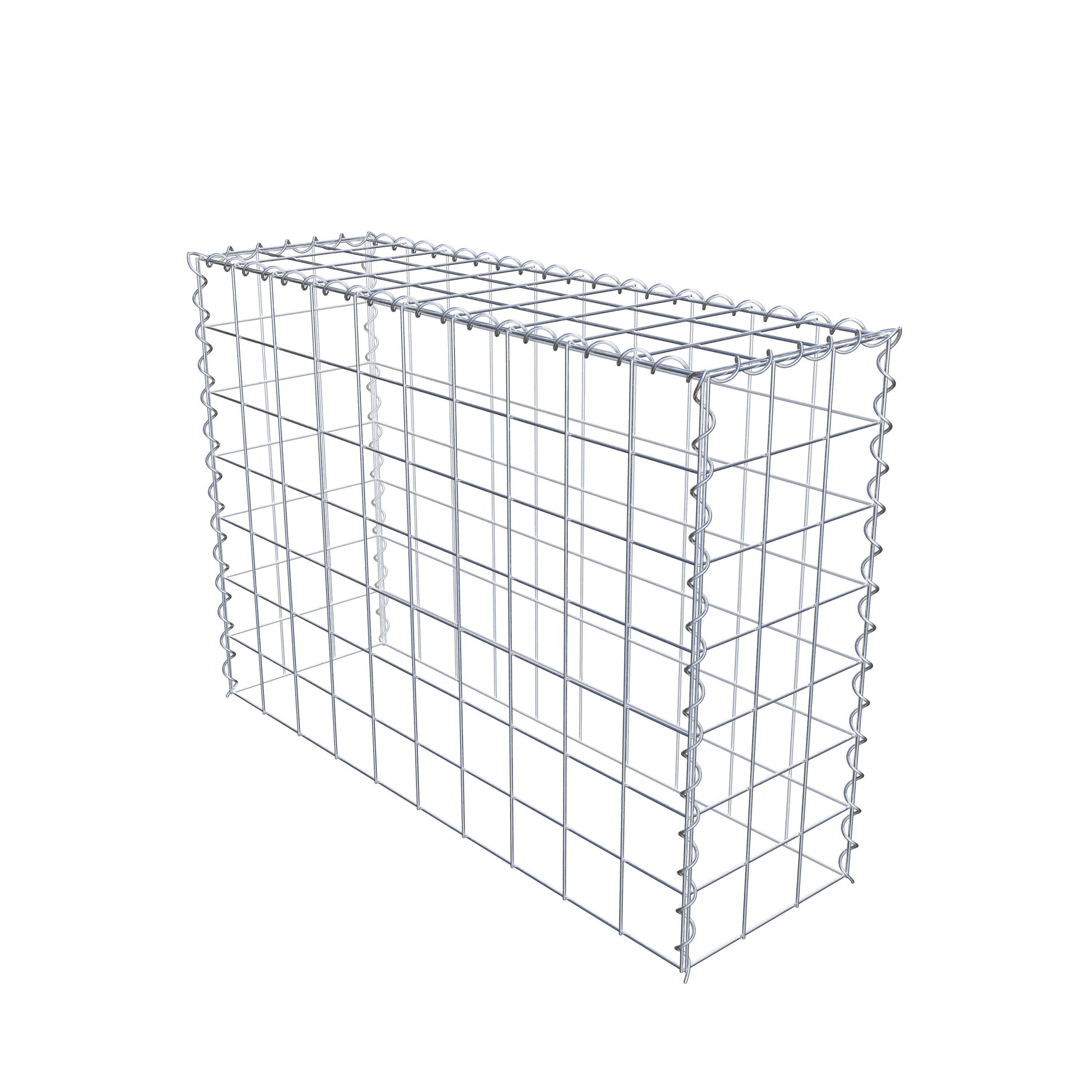 Grown-on gabion type 3 100 cm x 70 cm x 30 cm (L x H x D), mesh size 10 cm x 10 cm, spiral