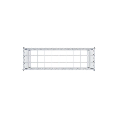 Gabion rapporté type 3 100 cm x 70 cm x 30 cm (L x H x P), mailles 10 cm x 10 cm, spirale