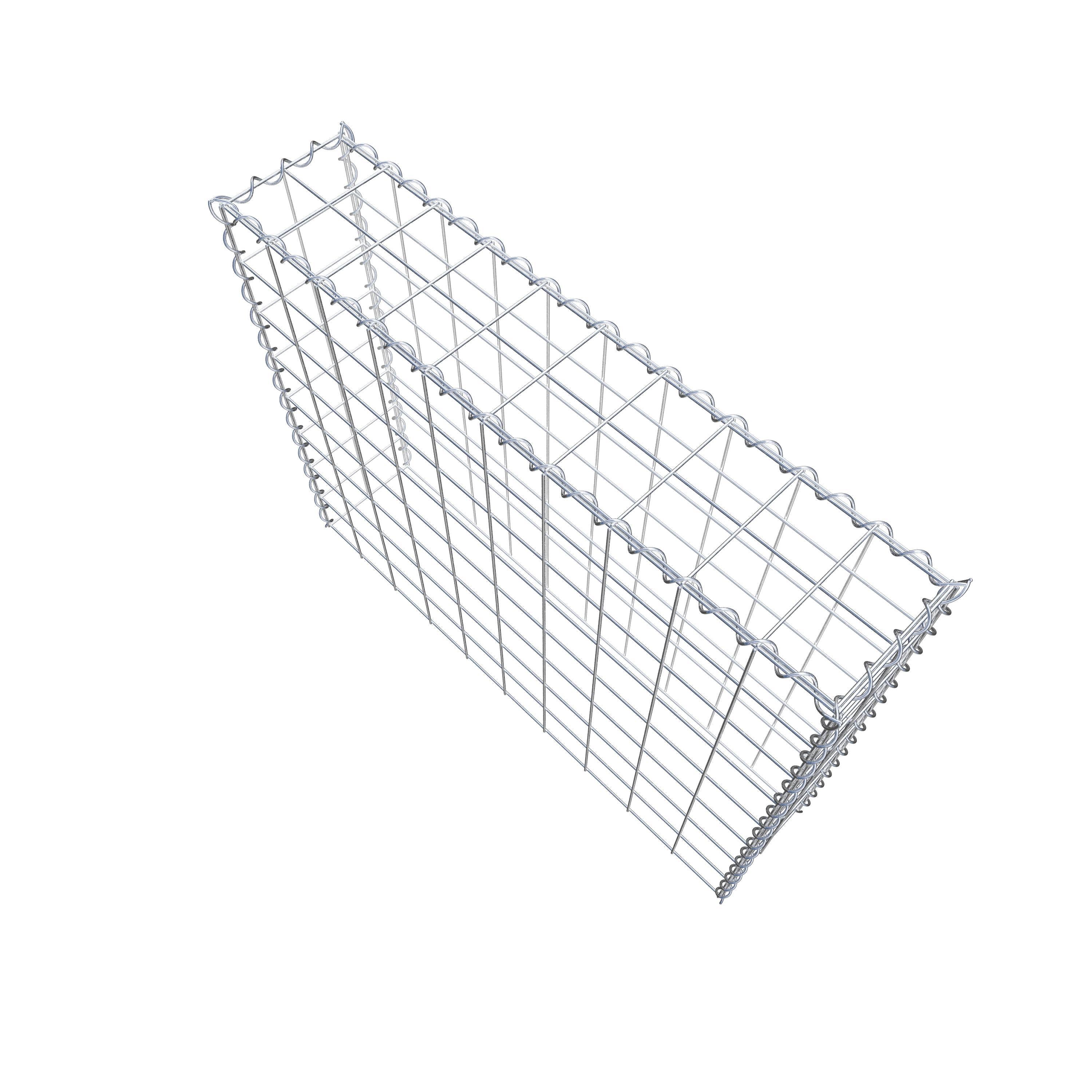 Grown-on gabion type 3 100 cm x 80 cm x 20 cm (L x H x D), mesh size 10 cm x 10 cm, spiral