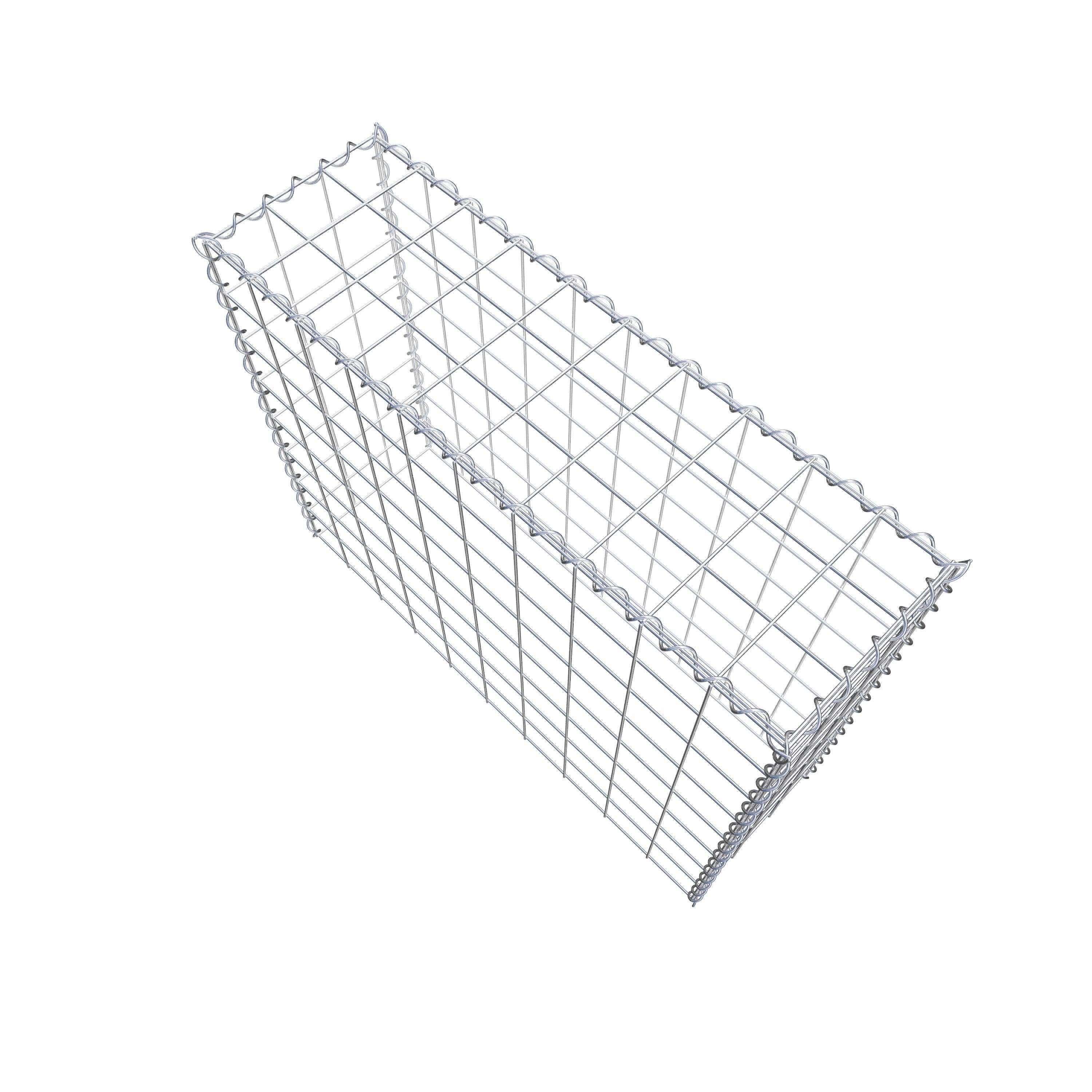 Grown-on gabion type 3 100 cm x 80 cm x 30 cm (L x H x D), mesh size 10 cm x 10 cm, spiral