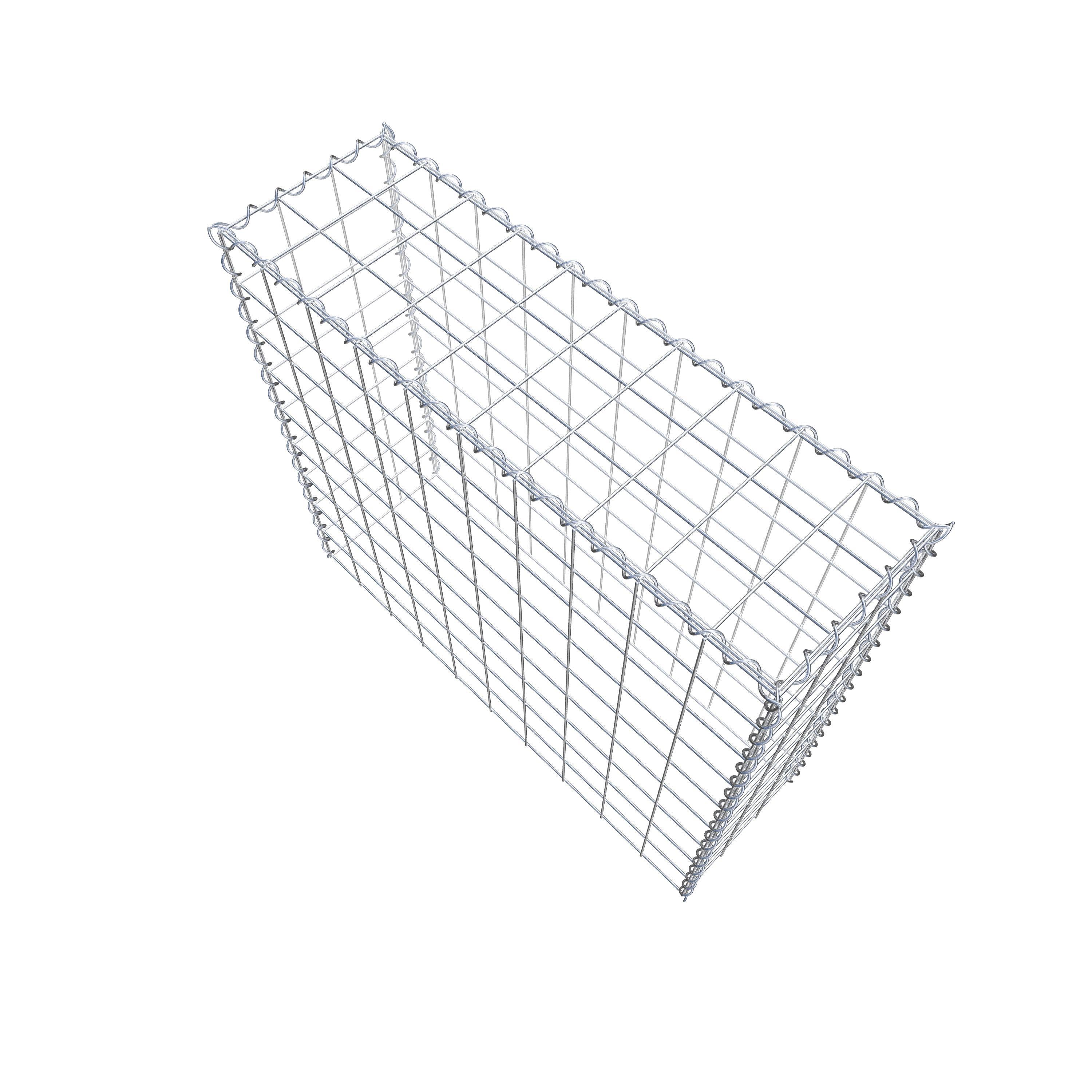 Grown-on gabion type 3 100 cm x 90 cm x 30 cm (L x H x D), mesh size 10 cm x 10 cm, spiral