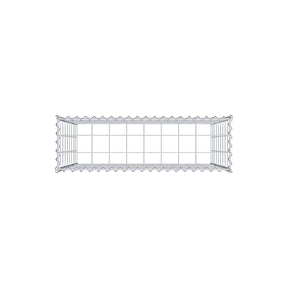 Gabion rapporté type 3 100 cm x 90 cm x 30 cm (L x H x P), mailles 10 cm x 10 cm, spirale