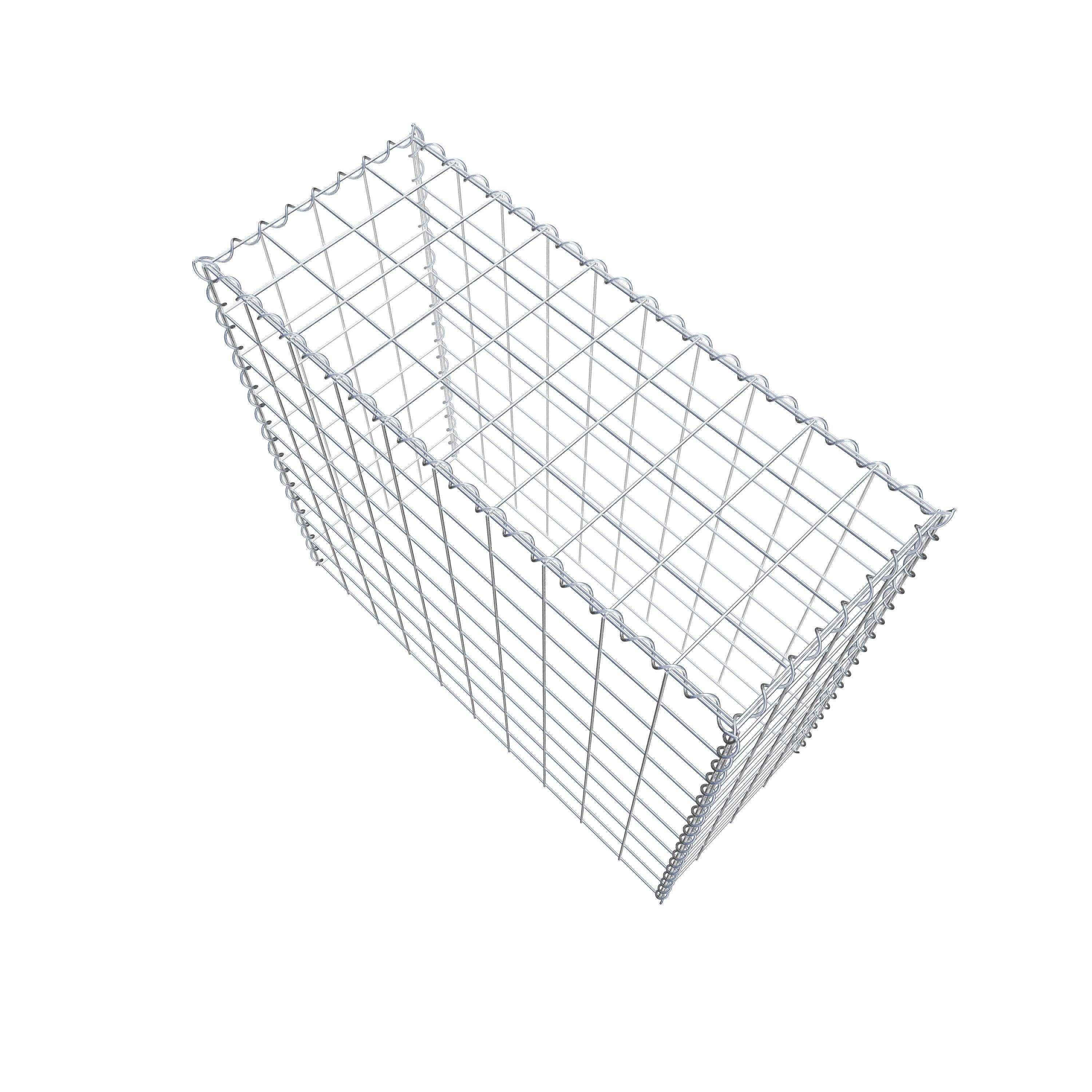 Grown-on gabion type 3 100 cm x 90 cm x 40 cm (L x H x D), mesh size 10 cm x 10 cm, spiral