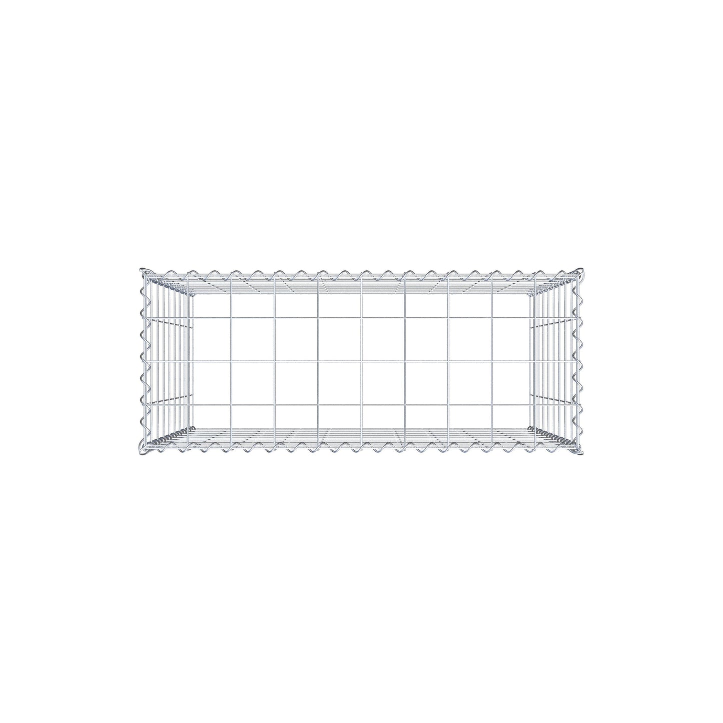 Grown-on gabion type 3 100 cm x 90 cm x 40 cm (L x H x D), mesh size 10 cm x 10 cm, spiral