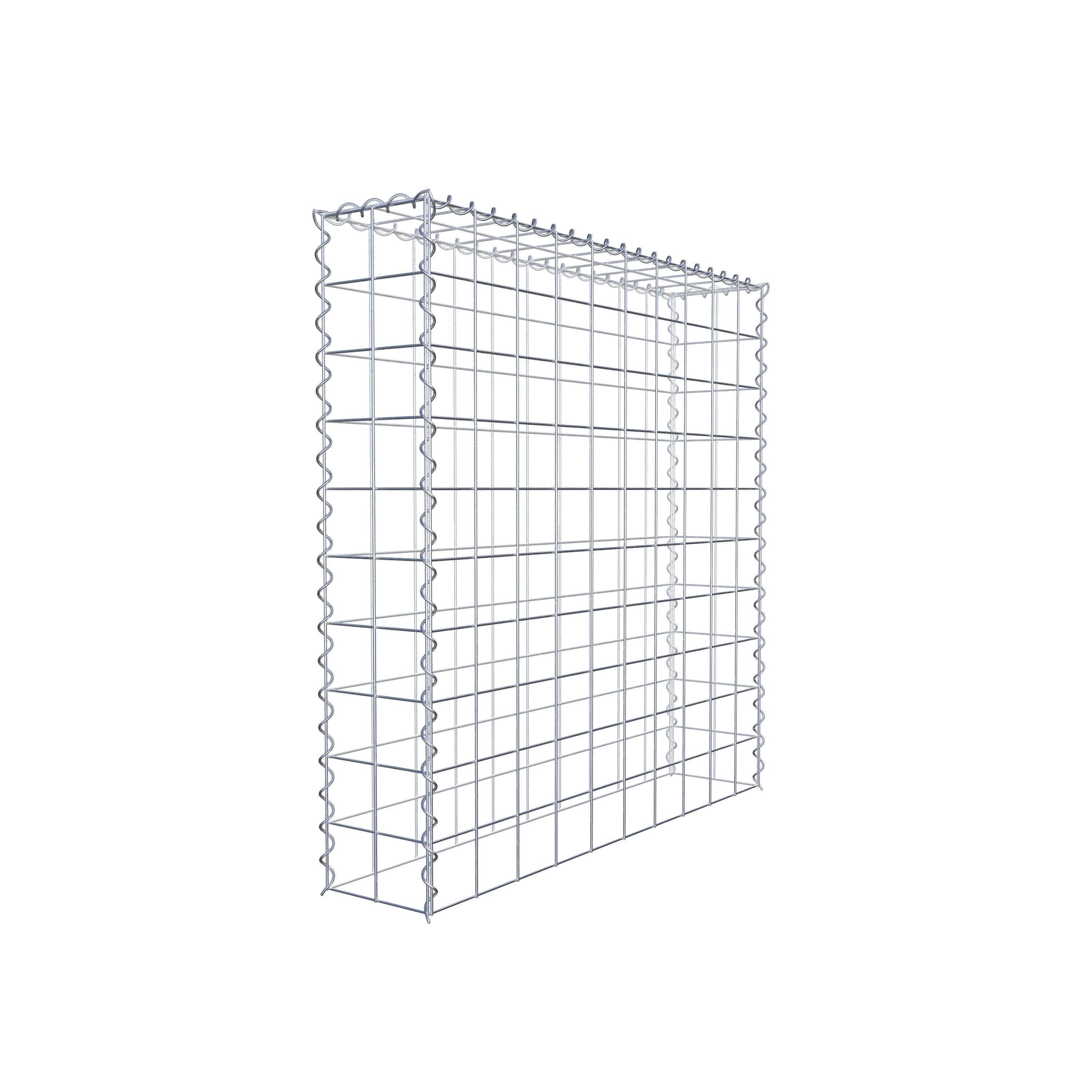 Anbaugabione Typ 3 100 cm x 100 cm x 20 cm (L x H x T), Maschenweite 10 cm x 10 cm, Spirale