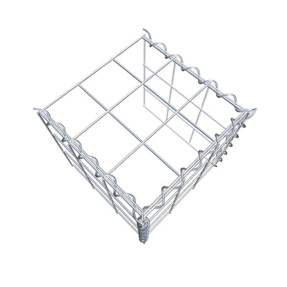 Gavión adulto tipo 4 30 cm x 30 cm x 30 cm (largo x alto x profundidad), tamaño de malla 10 cm x 10 cm, espiral