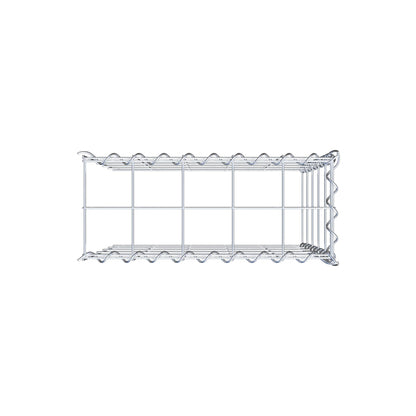 Gabbione aggiuntivo tipo 4 50 cm x 50 cm x 20 cm (L x H x P), dimensione maglia 10 cm x 10 cm, a spirale