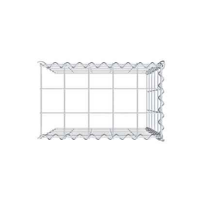 Gabbione aggiuntivo tipo 4 50 cm x 50 cm x 30 cm (L x H x P), dimensione maglia 10 cm x 10 cm, a spirale