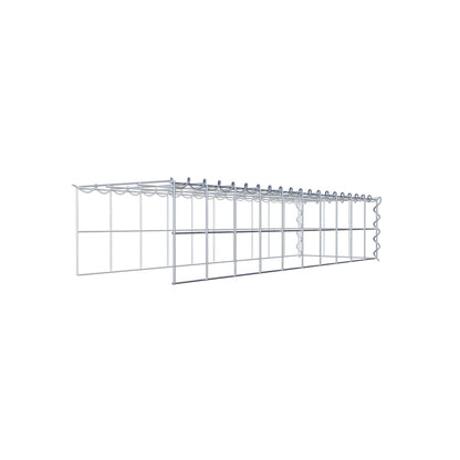 Extra gabion typ 4 100 cm x 20 cm x 30 cm (L x H x D), maskstorlek 10 cm x 10 cm, spiral