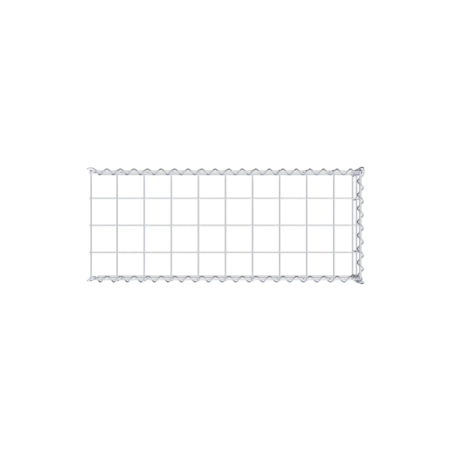 Gabbione aggiuntivo tipo 4 100 cm x 20 cm x 40 cm (L x A x P), maglia 10 cm x 10 cm, spirale