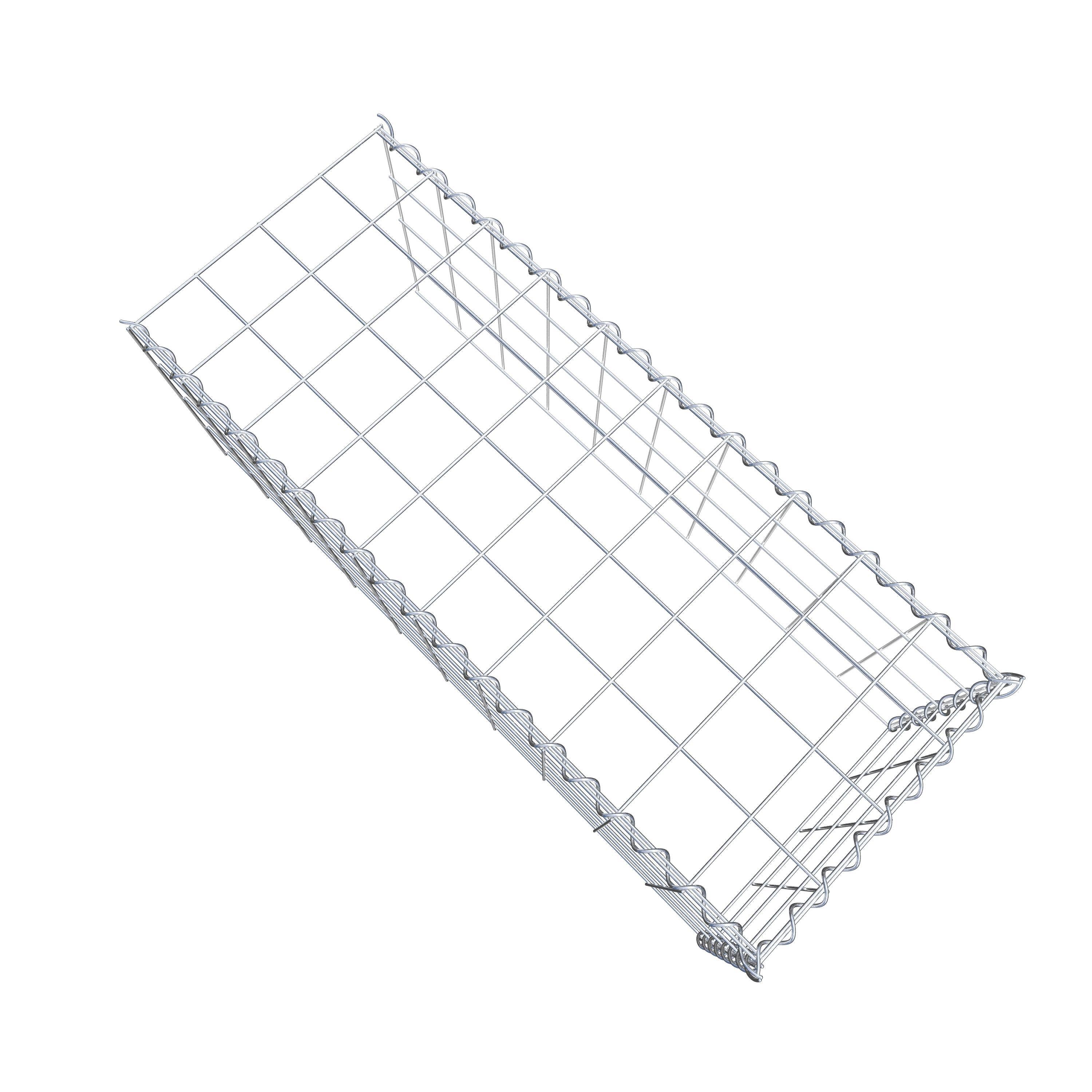 Opvokset gabion type 4 100 cm x 40 cm x 40 cm (L x H x D), maskestørrelse 10 cm x 10 cm, spiral