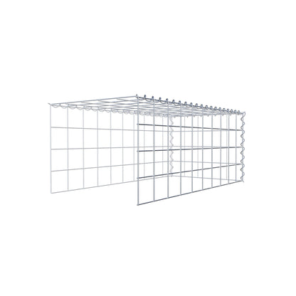 Anbaugabione Typ 4 100 cm x 40 cm x 50 cm (L x H x T), Maschenweite 10 cm x 10 cm, Spirale