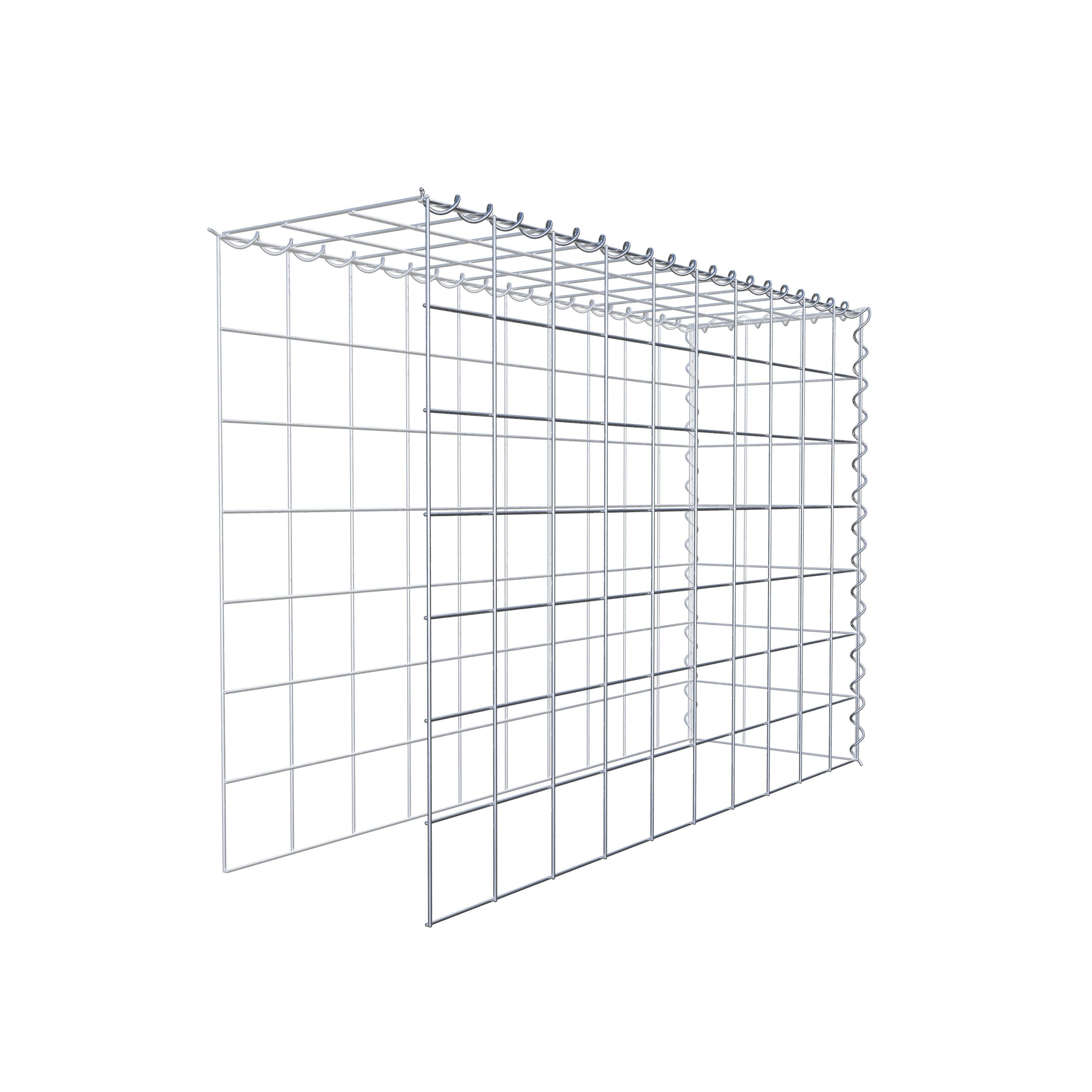 Grown-on gabion type 4 100 cm x 70 cm x 30 cm (L x H x D), mesh size 10 cm x 10 cm, spiral