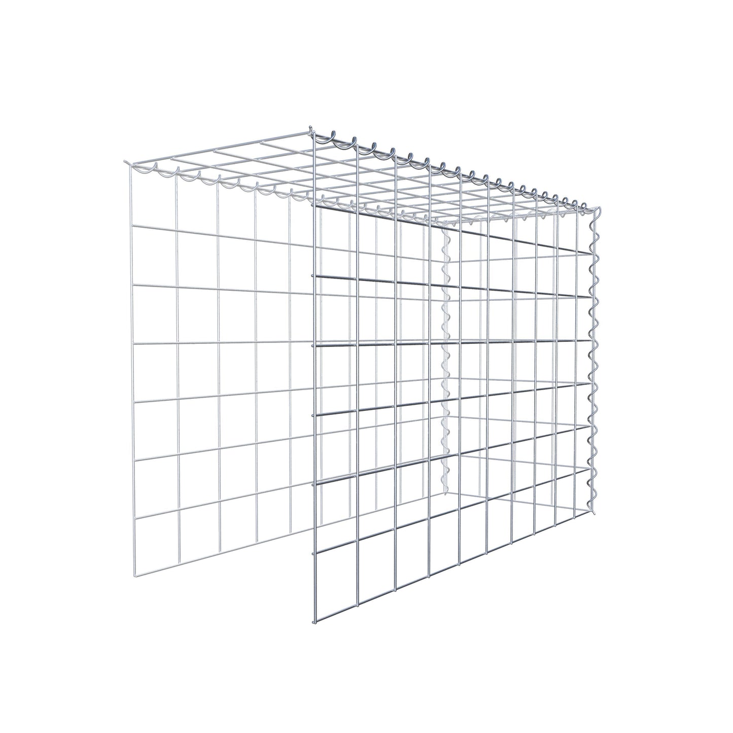 Gabbione aggiuntivo tipo 4 100 cm x 70 cm x 40 cm (L x H x P), maglia 10 cm x 10 cm, spirale