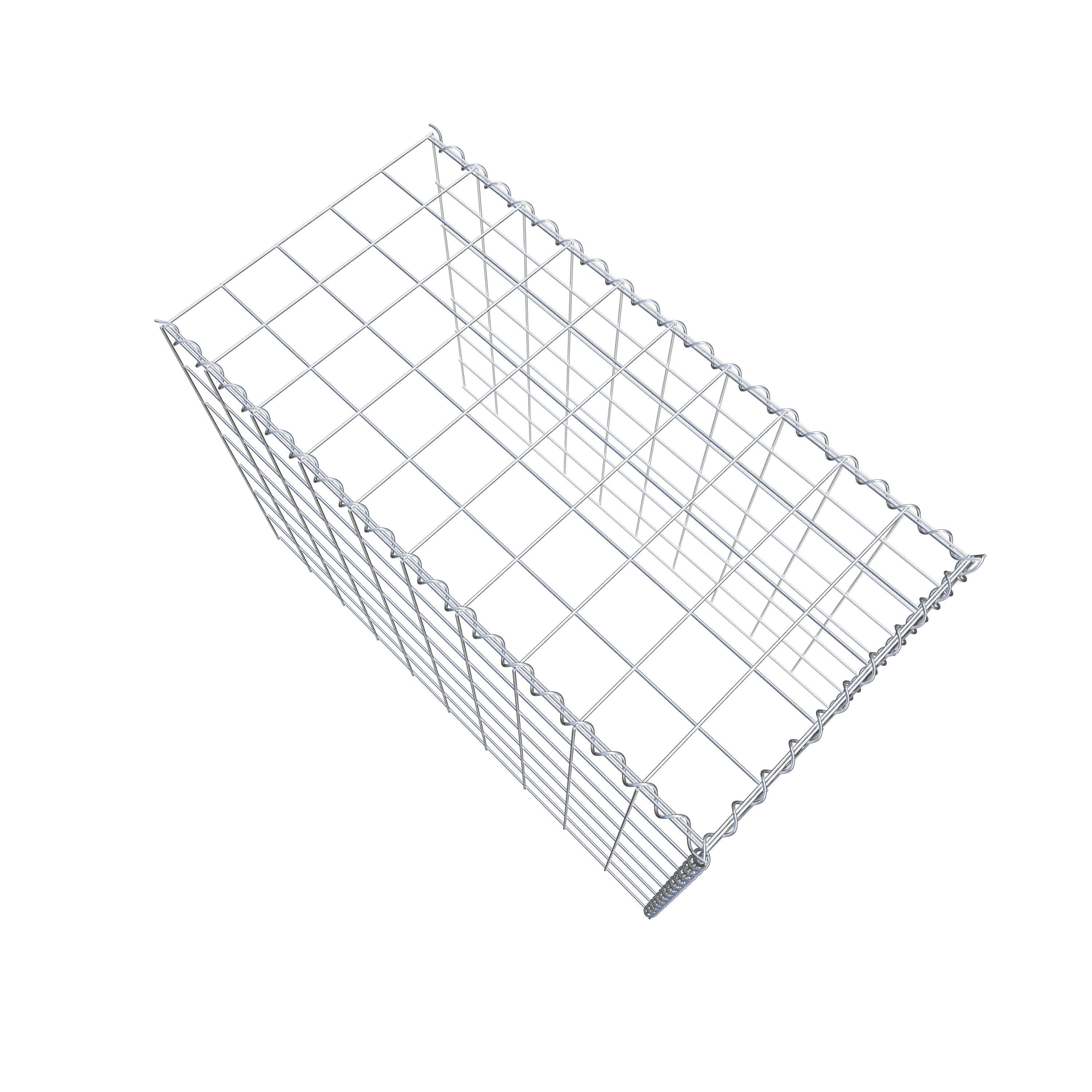 Grown-on gabion type 4 100 cm x 70 cm x 50 cm (L x H x D), mesh size 10 cm x 10 cm, spiral