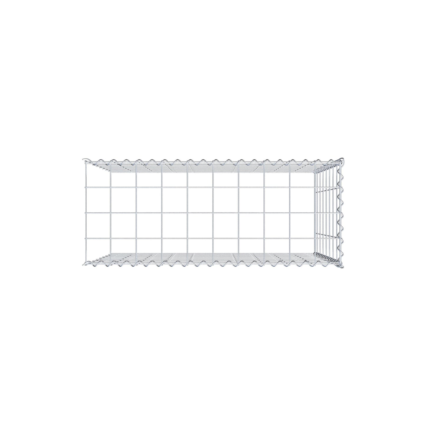 Gabbione aggiuntivo tipo 4 100 cm x 80 cm x 40 cm (L x H x P), maglia 10 cm x 10 cm, spirale