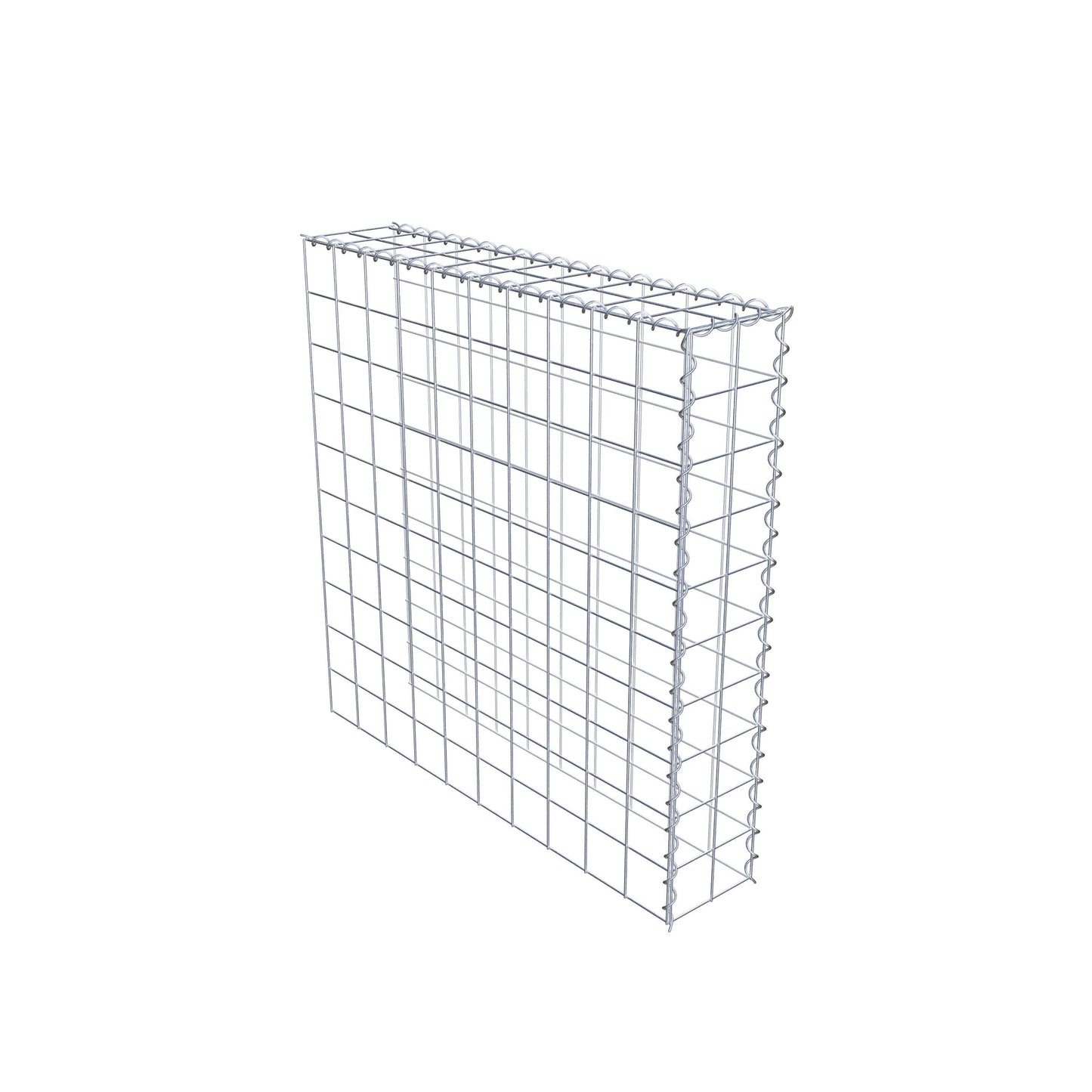Extra gabion typ 4 100 cm x 100 cm x 20 cm (L x H x D), maskstorlek 10 cm x 10 cm, spiral