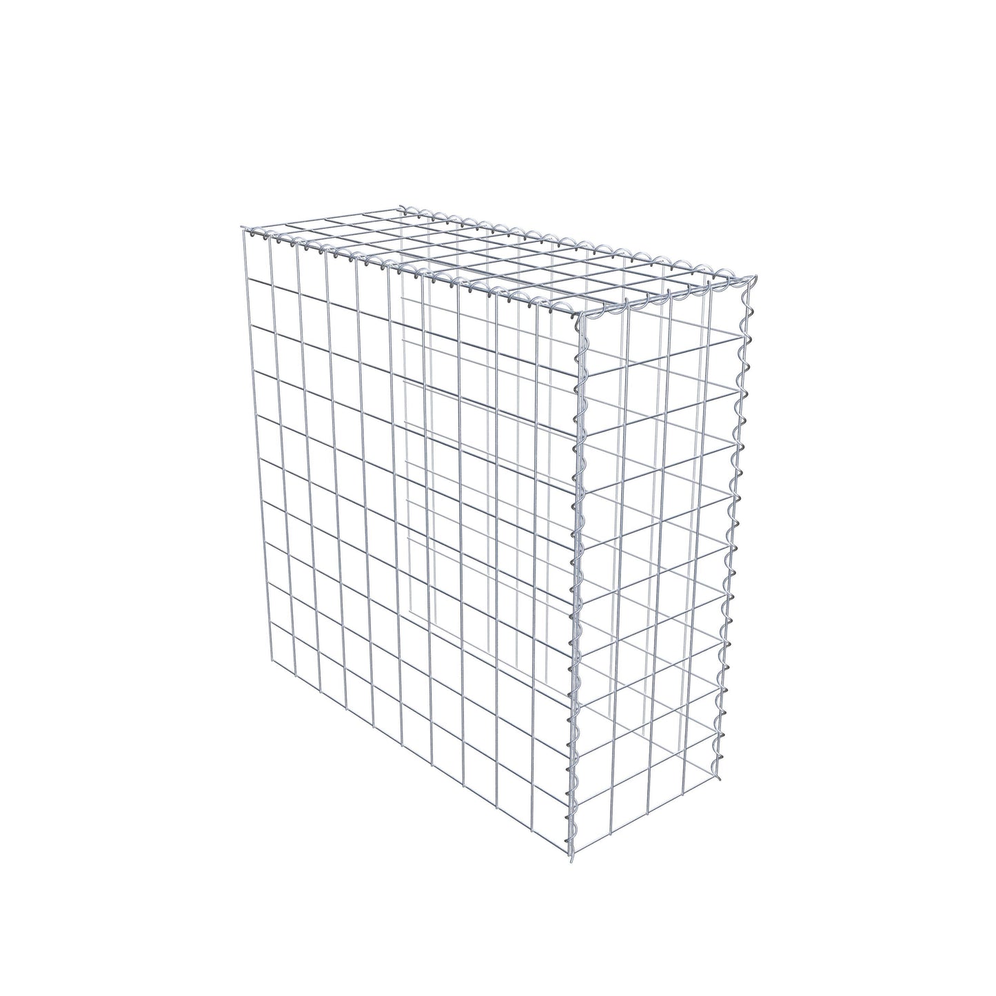 Grown-on gabion type 4 100 cm x 100 cm x 40 cm (L x H x D), mesh size 10 cm x 10 cm, spiral