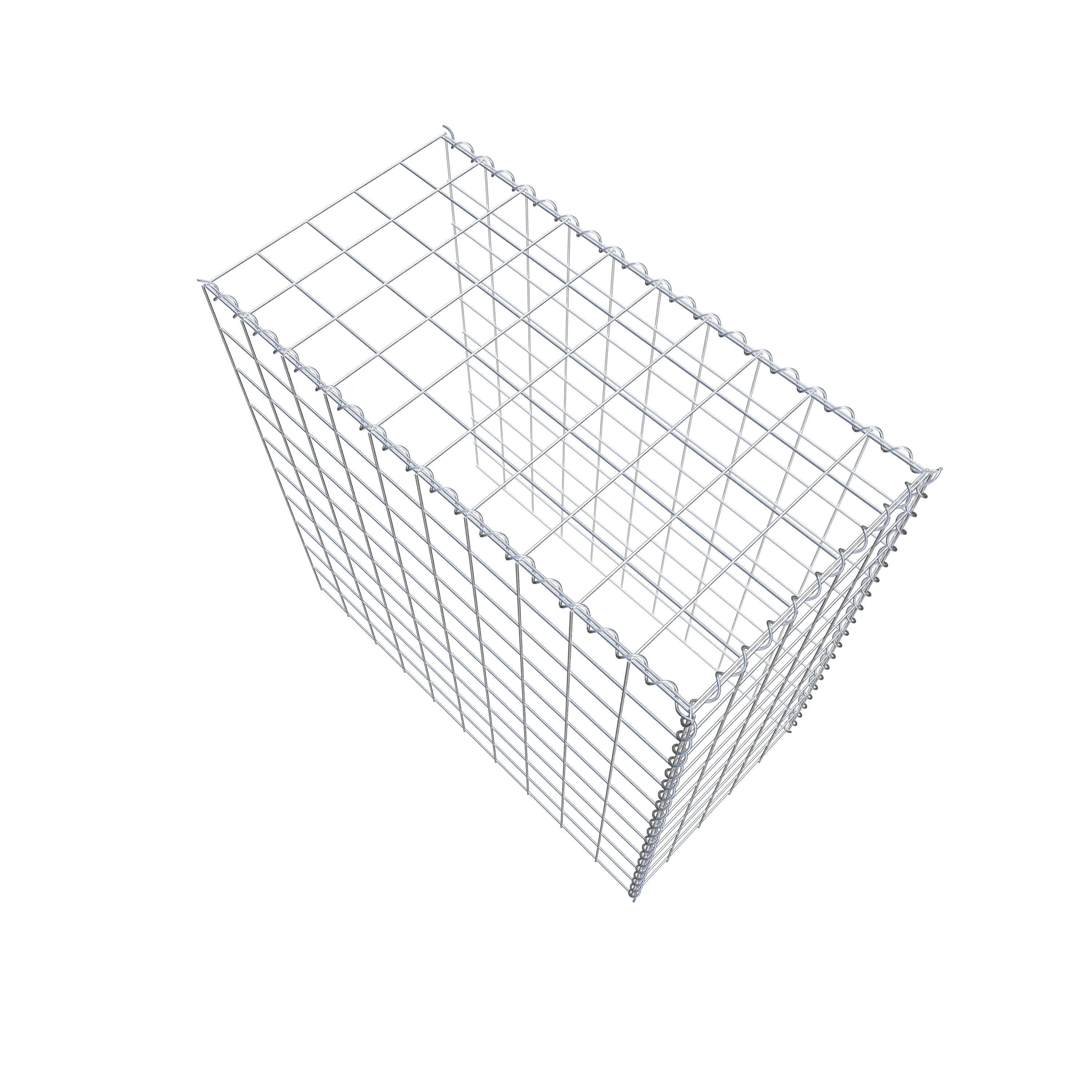 Grown-on gabion type 4 100 cm x 100 cm x 50 cm (L x H x D), mesh size 10 cm x 10 cm, spiral