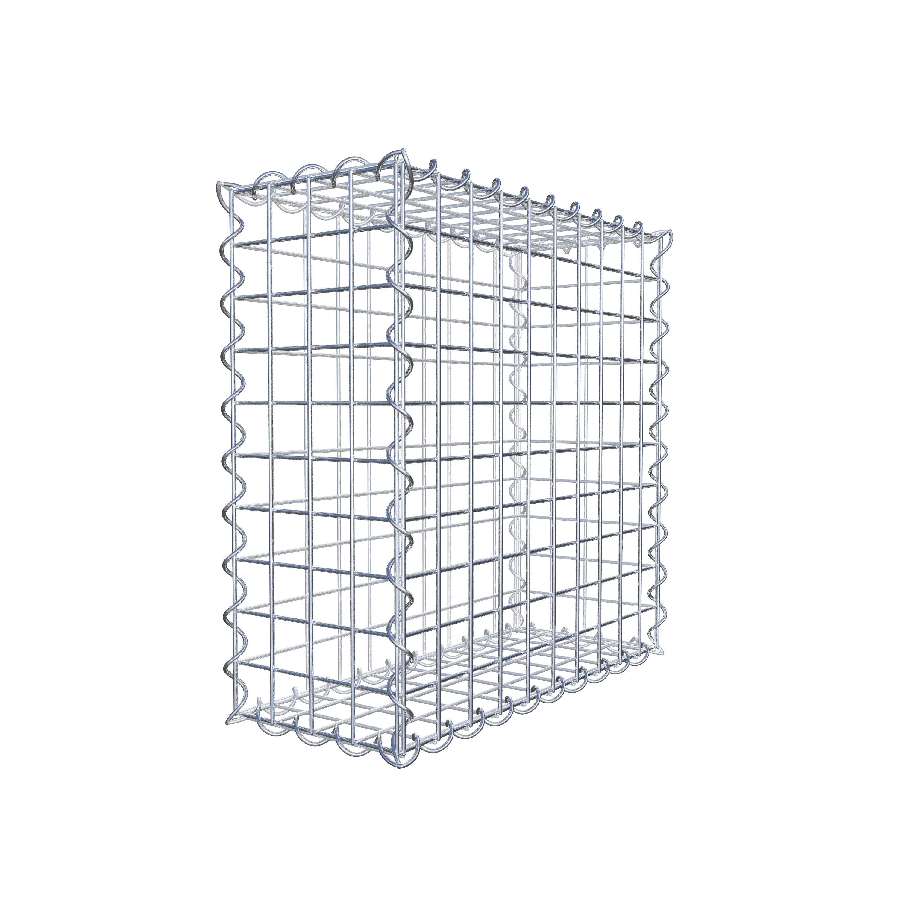 Gabion 50 cm x 50 cm x 20 cm (L x H x D), mesh size 5 cm x 5 cm, spiral