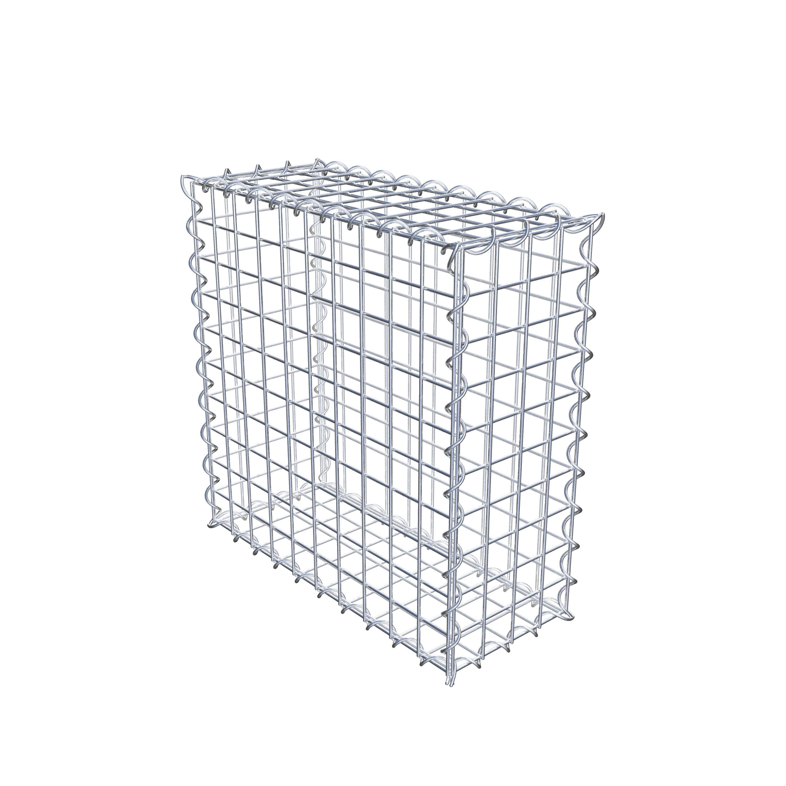 Gabion 50 cm x 50 cm x 20 cm (L x H x D), mesh size 5 cm x 5 cm, spiral