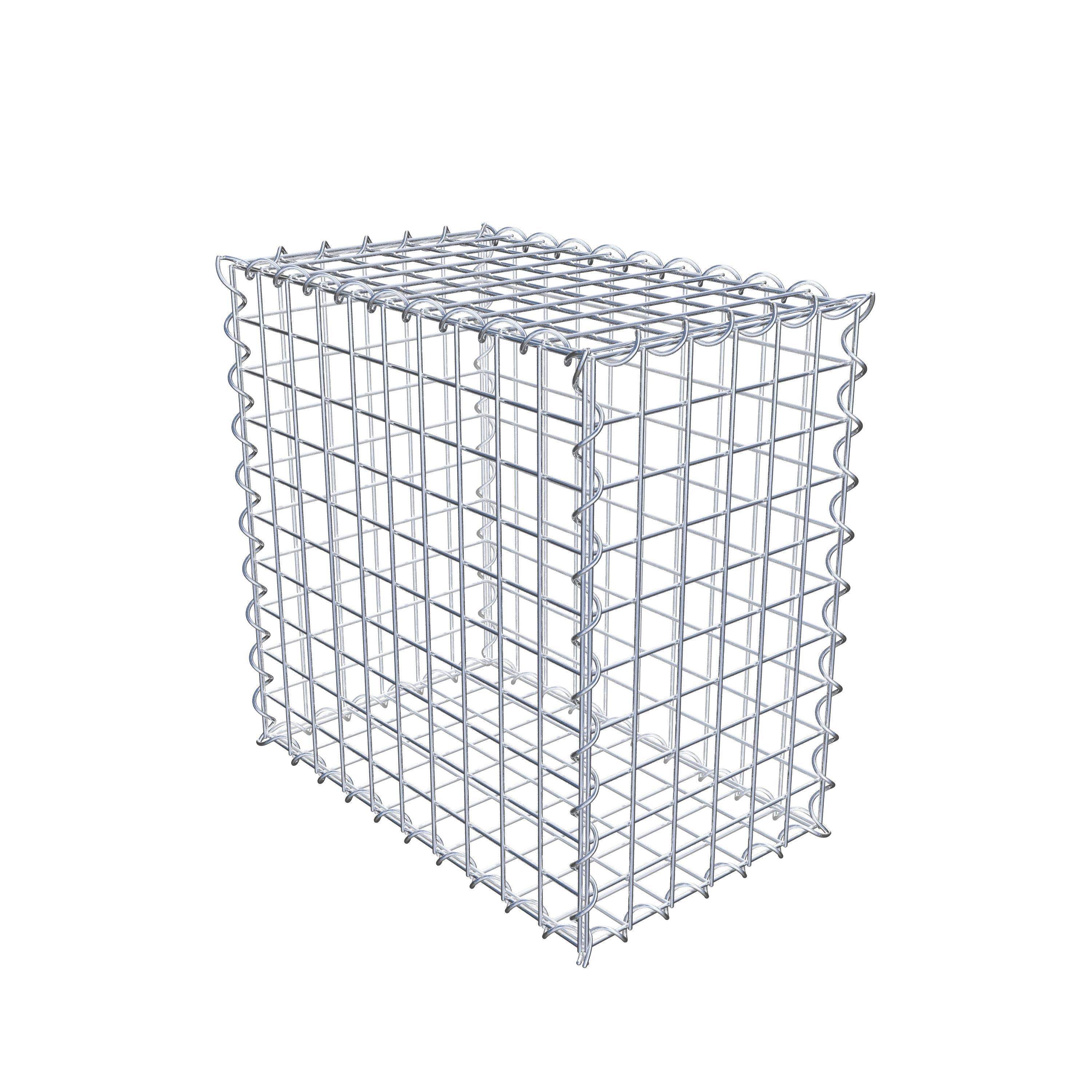 Gabion 50 cm x 50 cm x 30 cm (L x H x P), mailles 5 cm x 5 cm, spirale